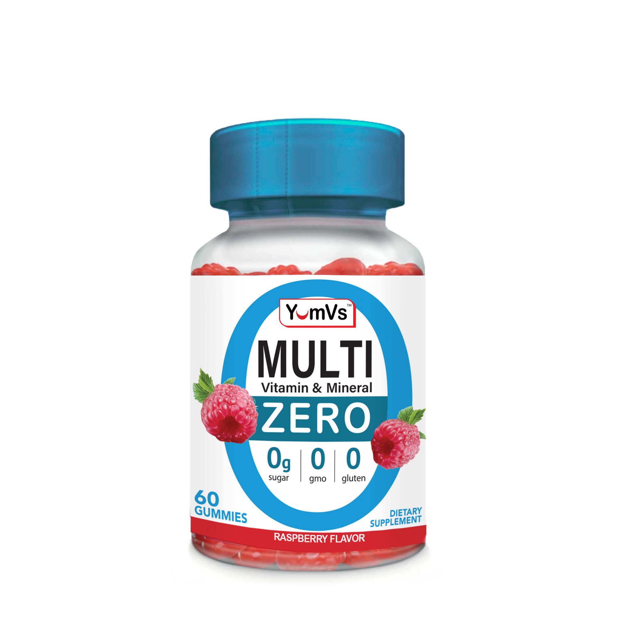 Multi Vitamin & Mineral Raspberry Flavor 60 Gummies (30 Servings) GNC
