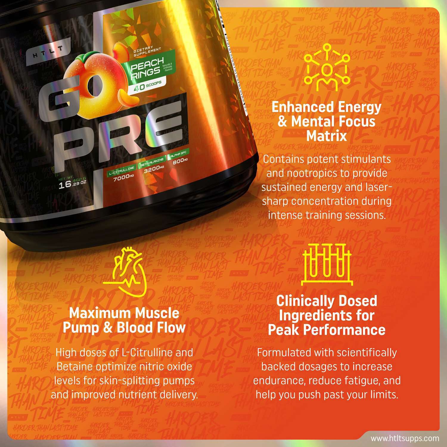 G-Pre - Peach Rings (40 Servings)