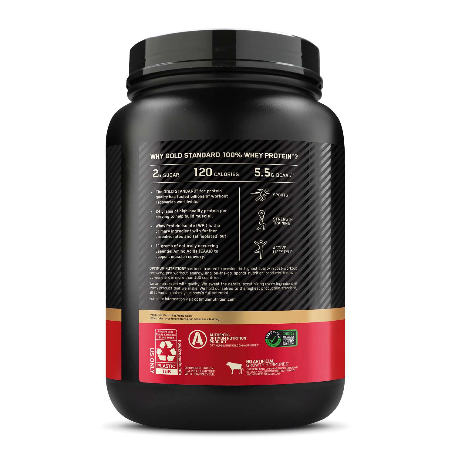 Optimum Nutrition - Gold Standard 100% Whey - Delicious Strawberry