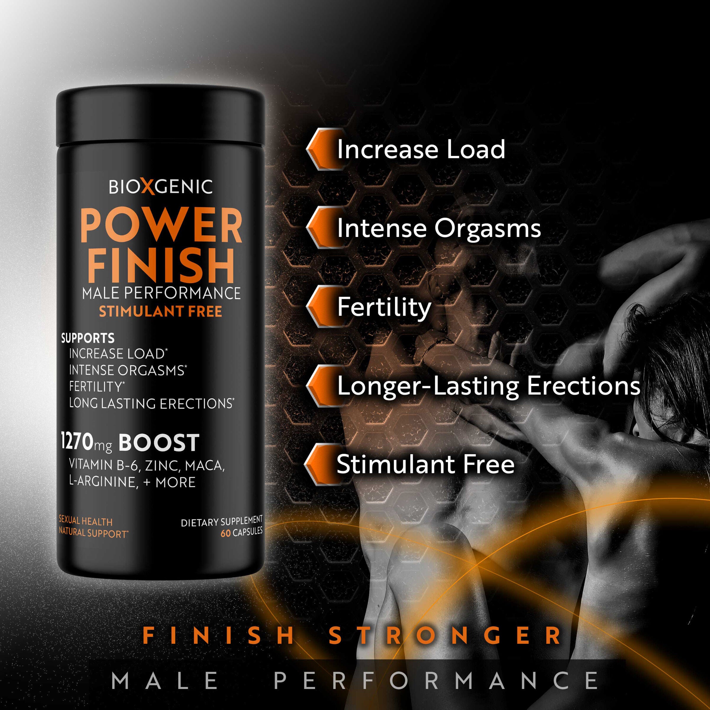 Power Finish Male Performance - 60 Capsules (30 Servings)  | GNC