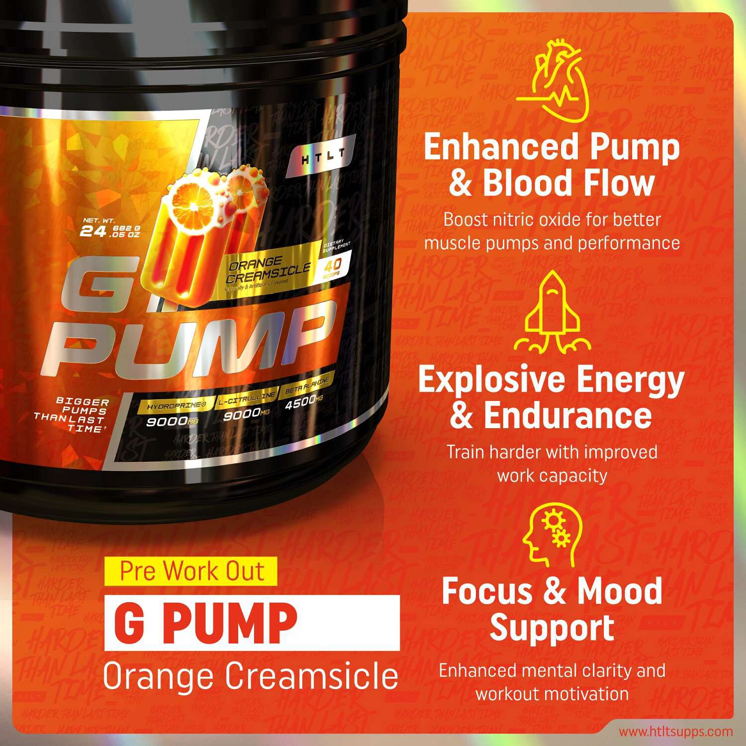G-Pump - Orange Creamsicle (40 Servings) Orange Creamsicle | GNC
