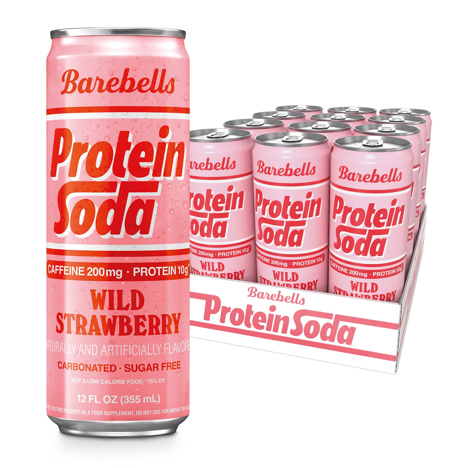 Barebells Protein Soda - Strawberry (12 Pack)