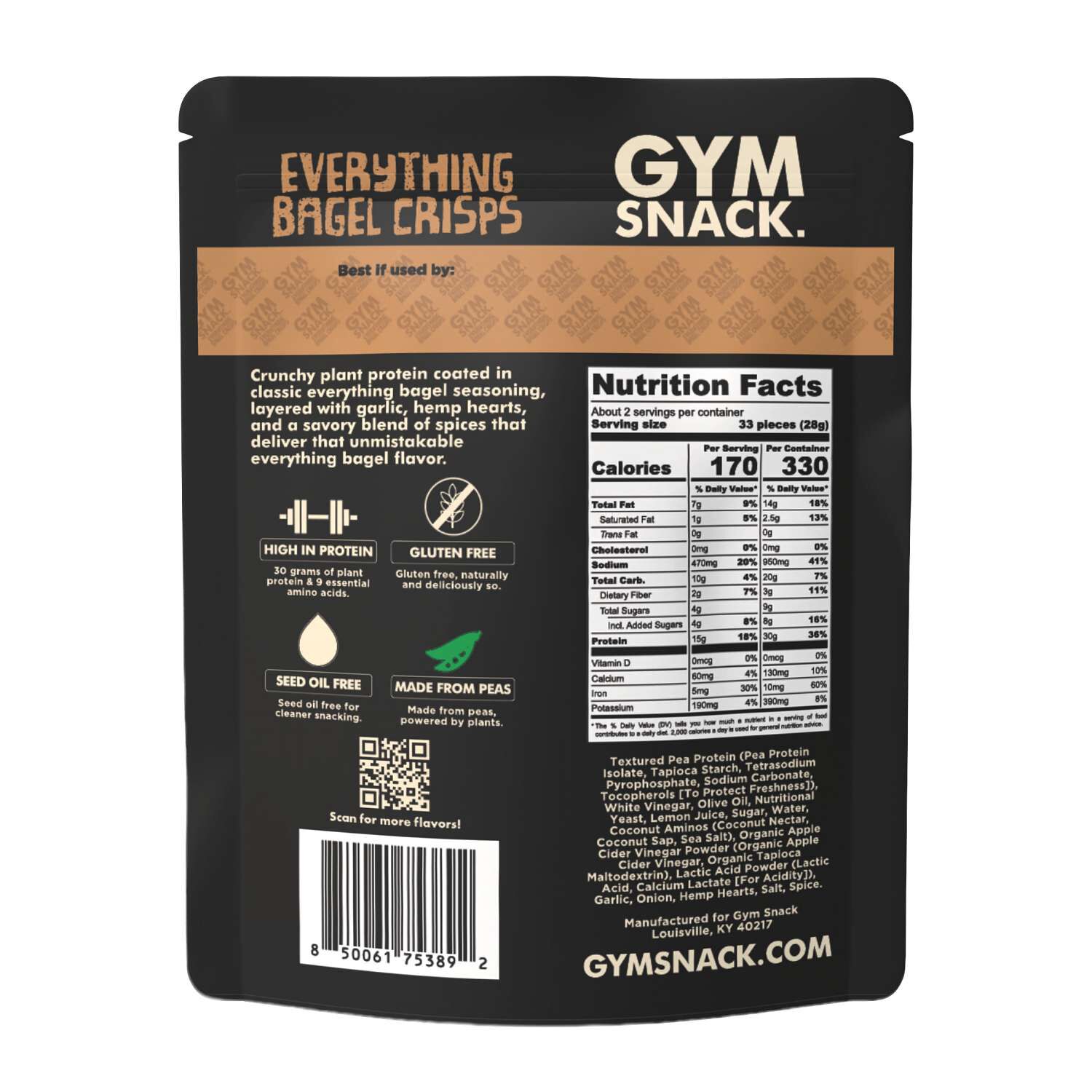 Protein Crisps - Everything Bagel (8 Bags) Everything Bagel | GNC