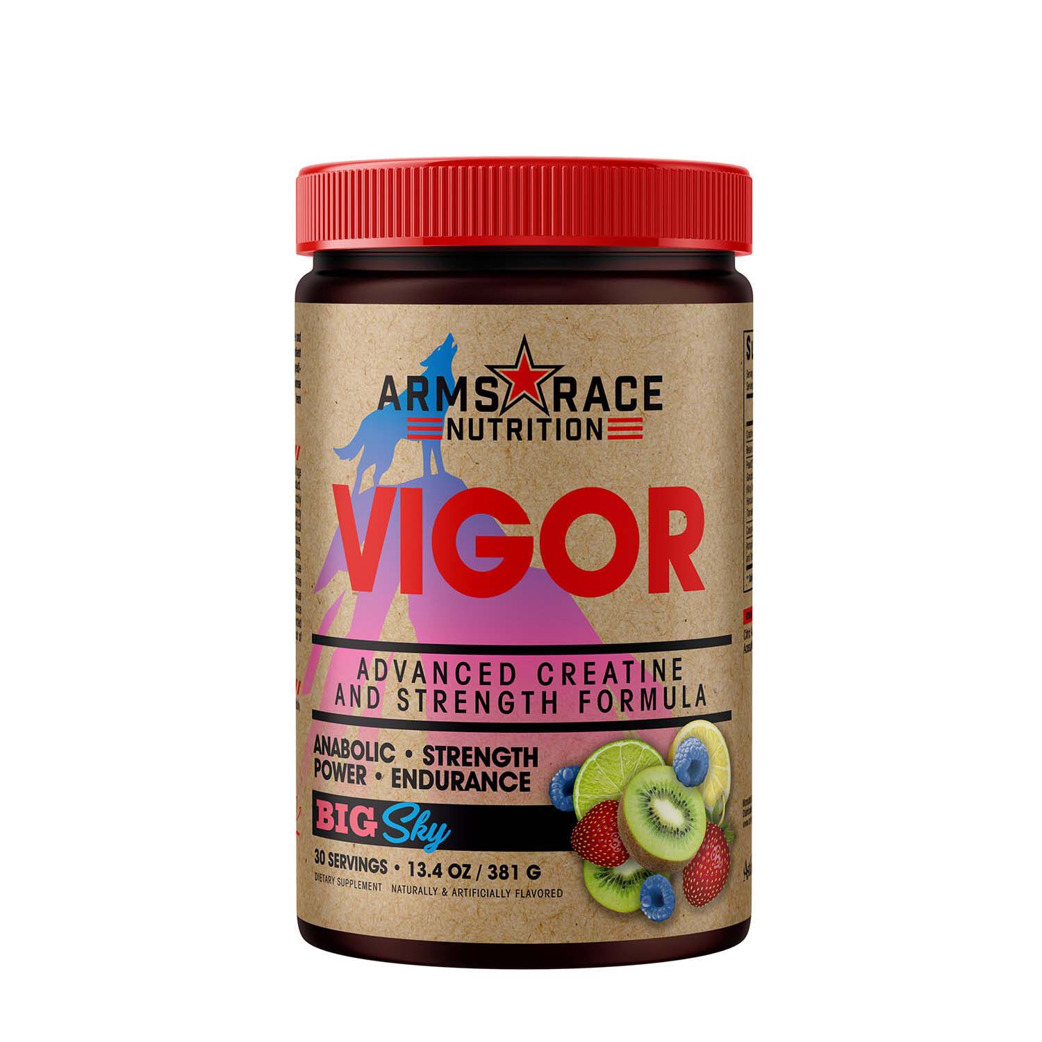 Arms Race Nutrition Vigor Creatine Strength Formula Big Sky Gnc