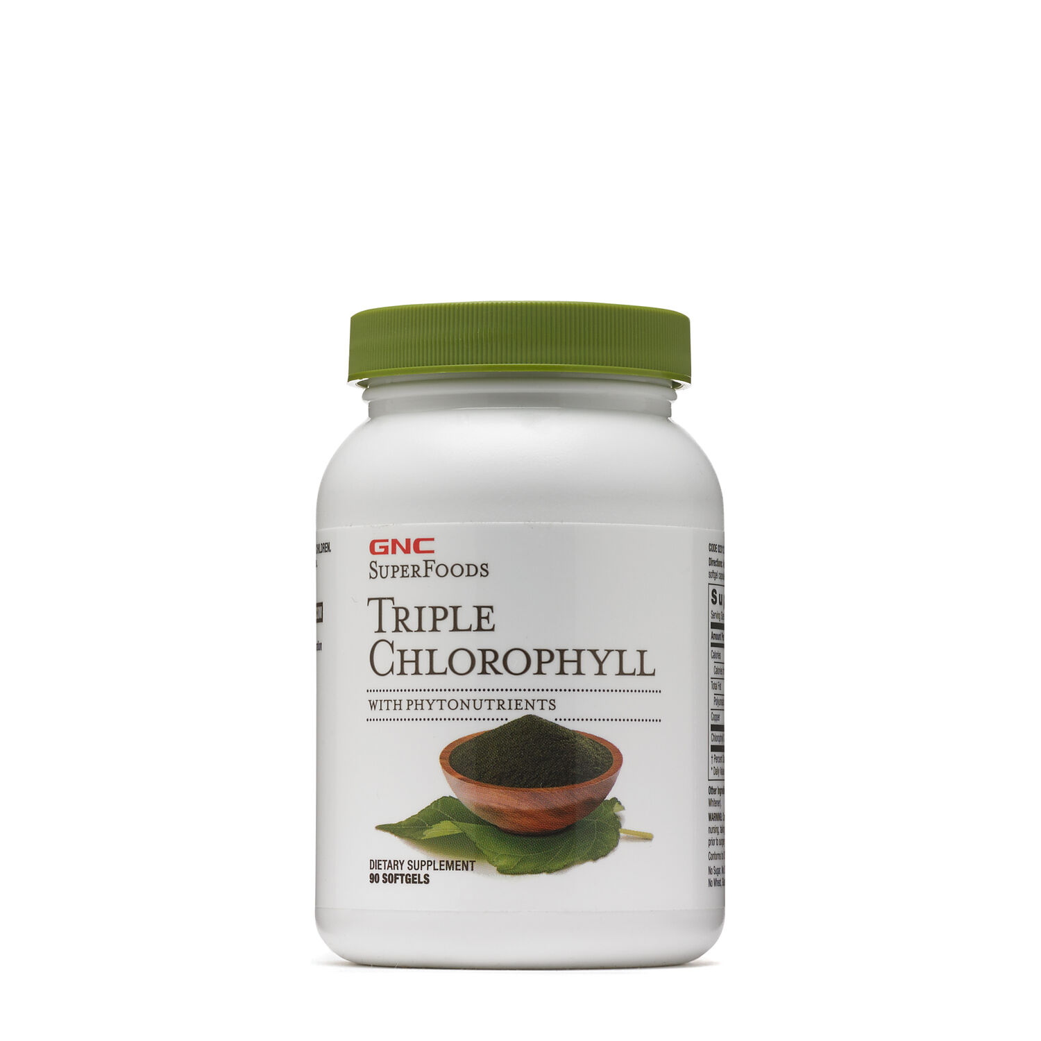 GNC SuperFoods Triple Chlorophyll - 90 Softgels (90 Servings)