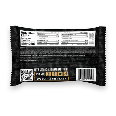 Anabar Protein Candy Bar - Peanut Butter - 12 Bars  | GNC