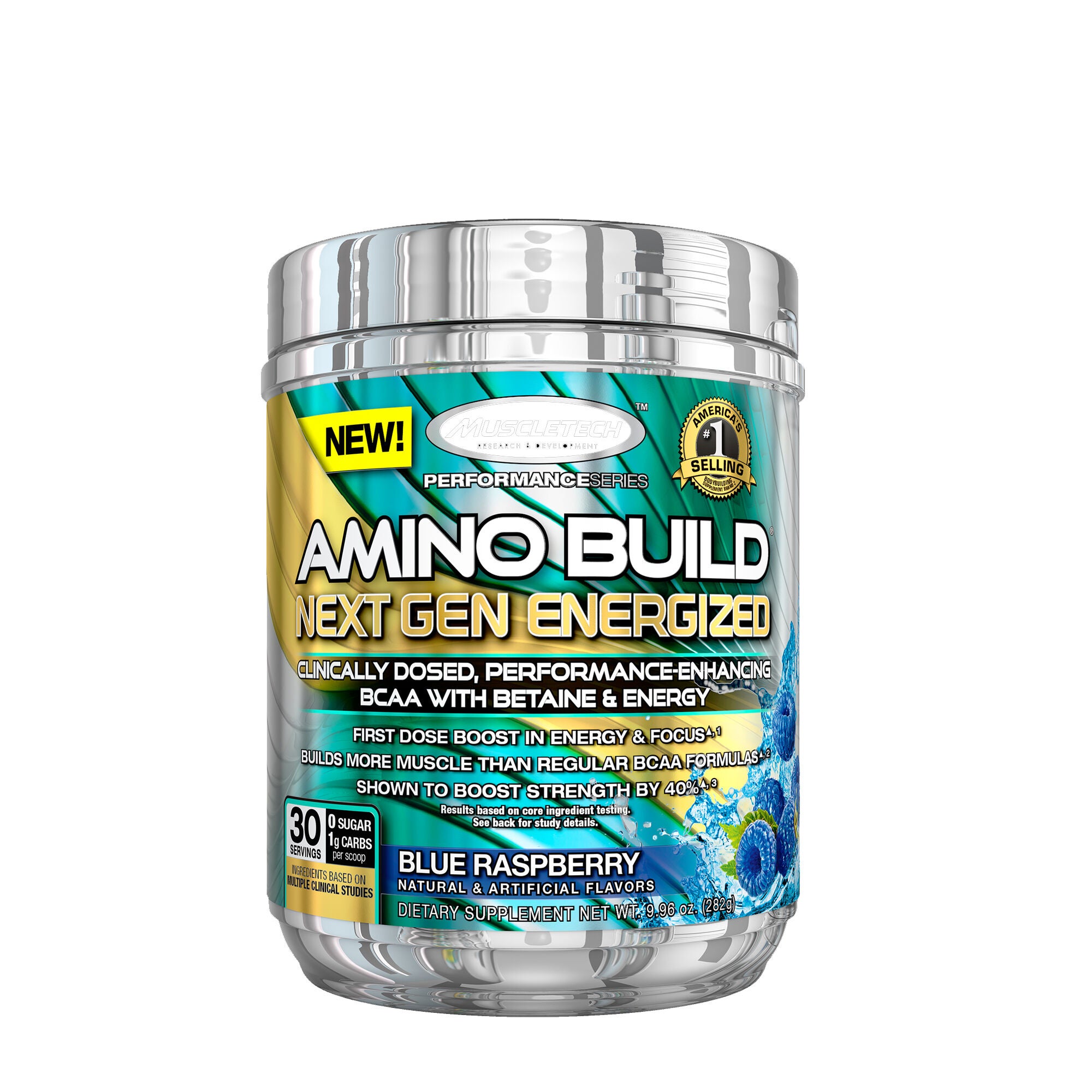 Muscletech Amino Build Next Gen Energized Blue Raspberry Gnc