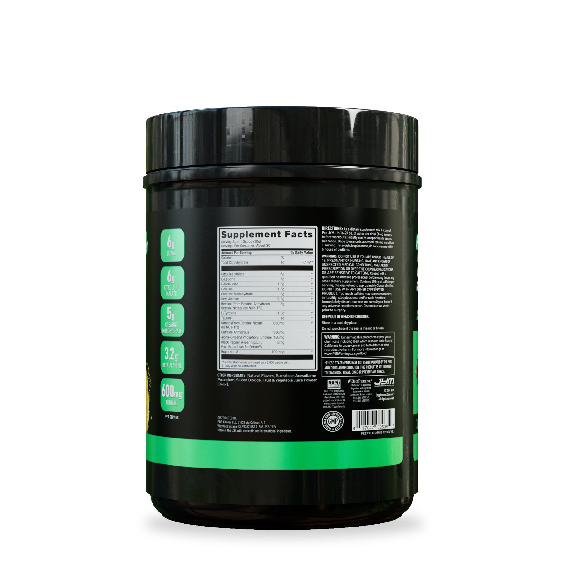 Jym® Pre Jym Plus PreWorkout GNC