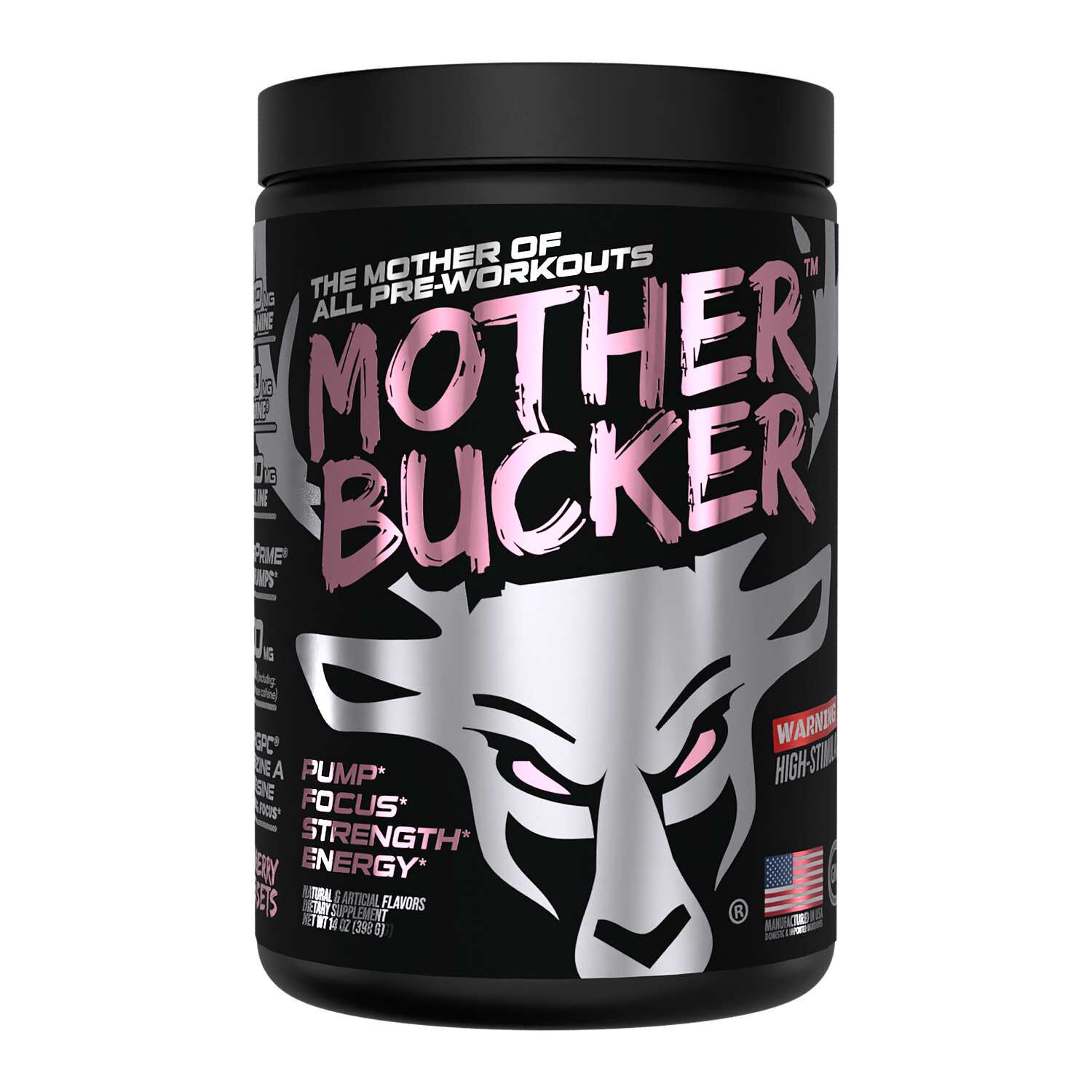 Mother Bucker&trade; Nootropic Pre-Workout - Strawberry Super Sets (20 Servings)
