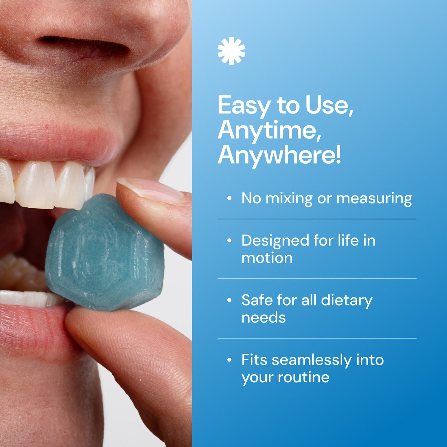 Creatine Monohydrate Gummies - Blue Raspberry 45 (15 Servings)
