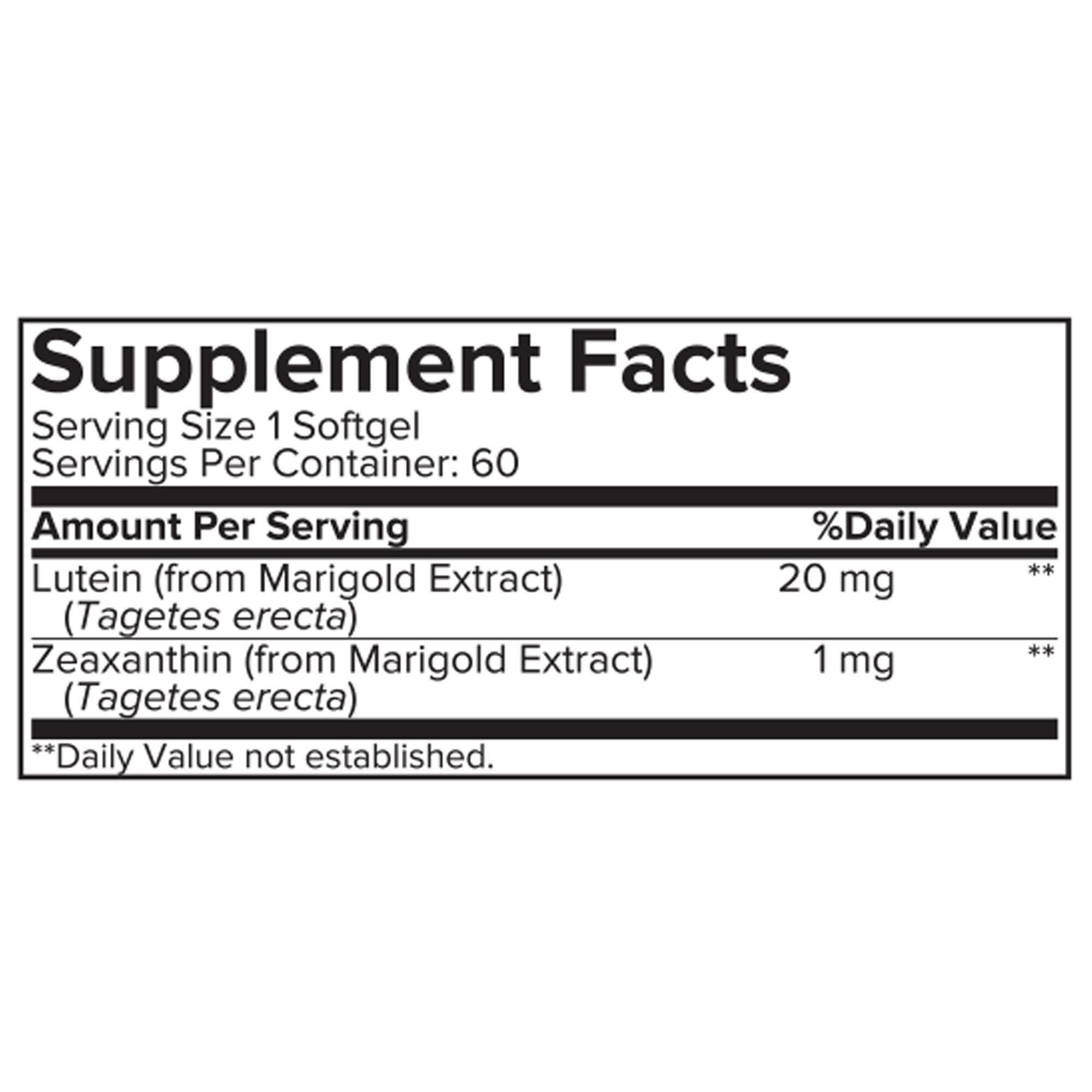 Lutein - 60 Softgels (60 Servings)  | GNC