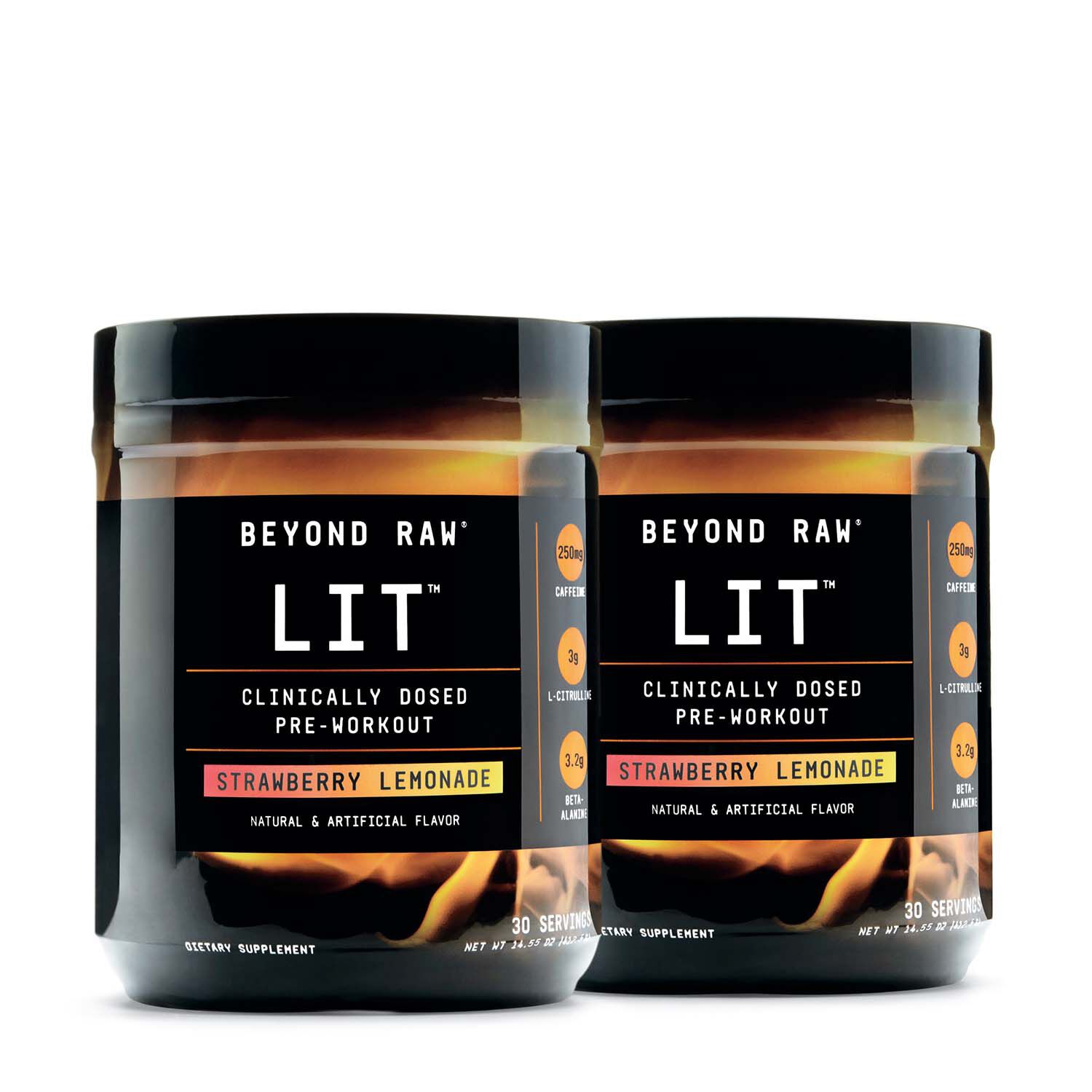 Beyond Raw Lit Strawberry Lemonade Twin Pack Gnc