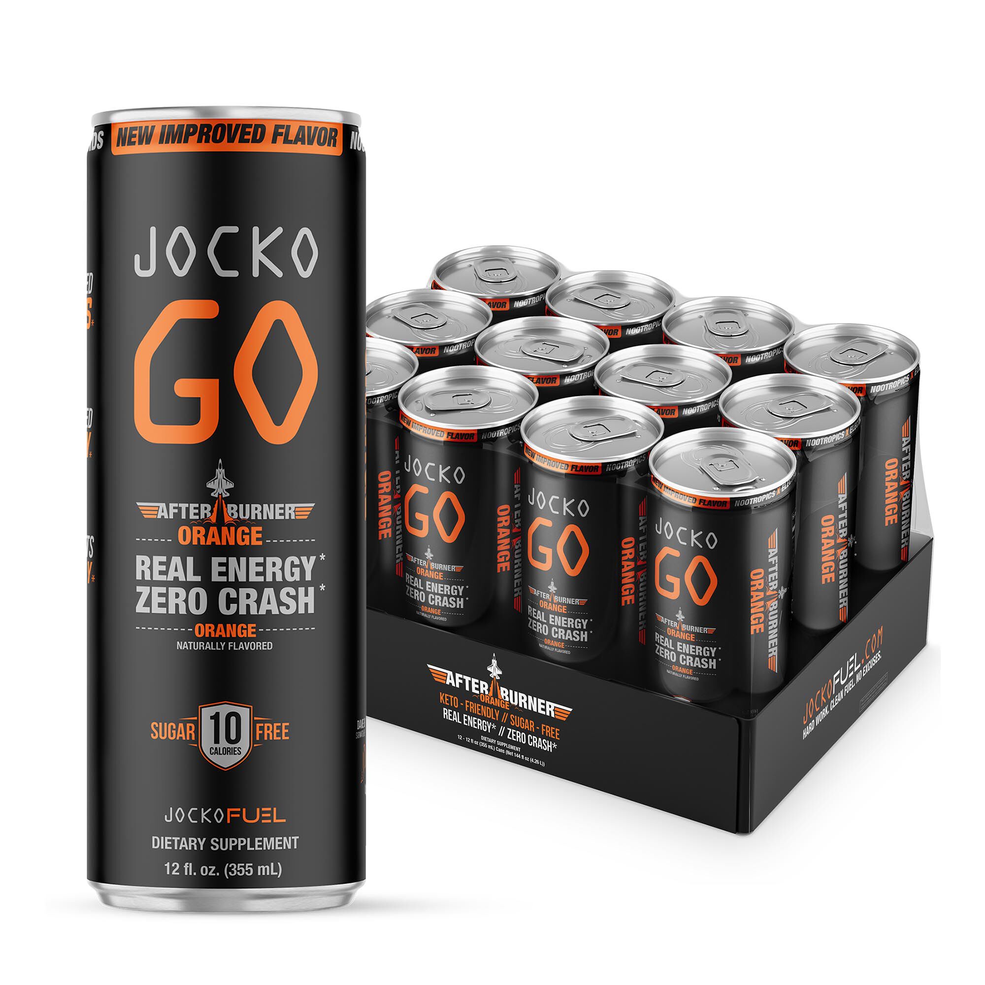 Go Energy Drink Orange 12oz. (12 Cans) GNC
