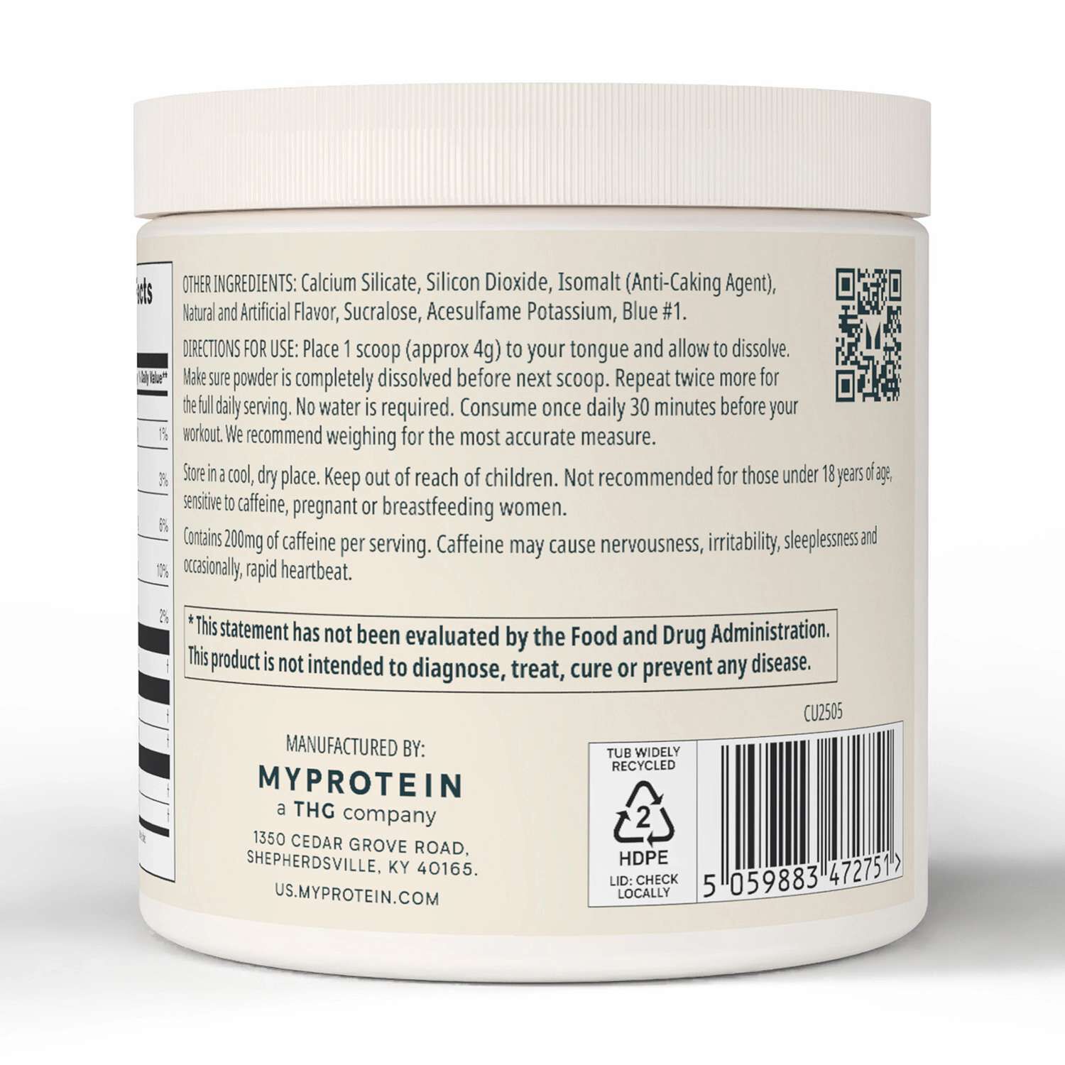 Origin Fast Melt Pre-Workout Powder - Blue Raspberry (18 Servings)  | GNC