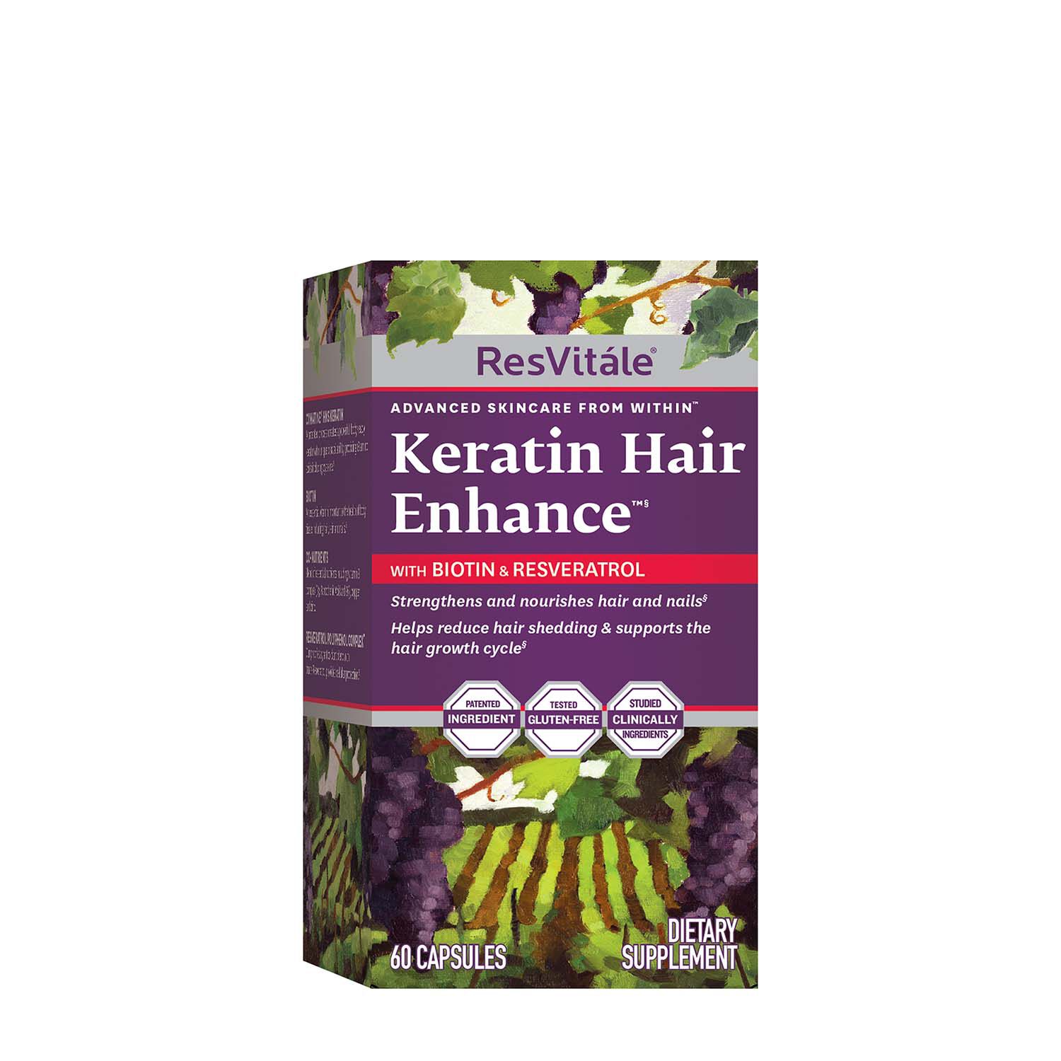 ResVitále™ Keratin Hair Enhance™ with Biotin and Resveratrol GNC