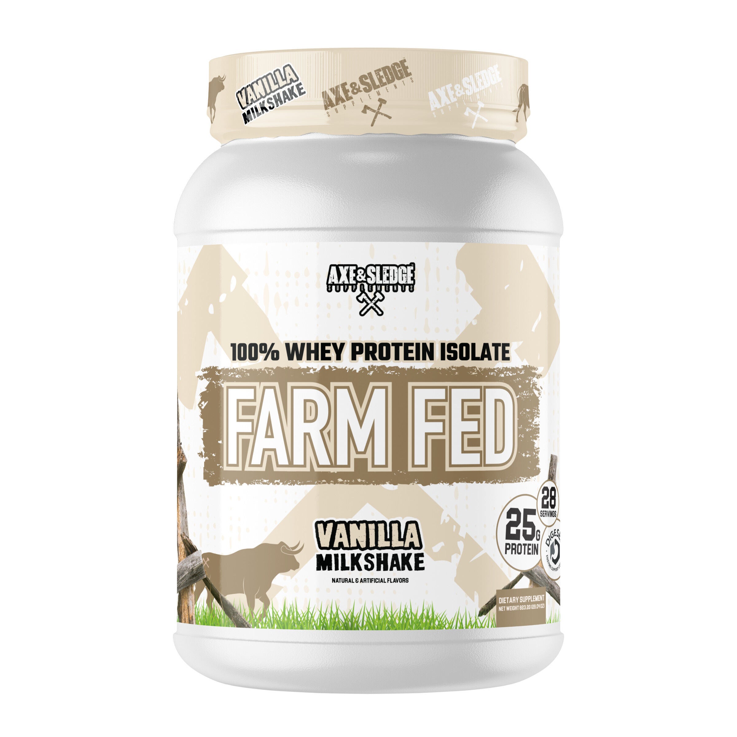 Farm Fed Protein - Vanilla Milkshake (28 Servings) | GNC