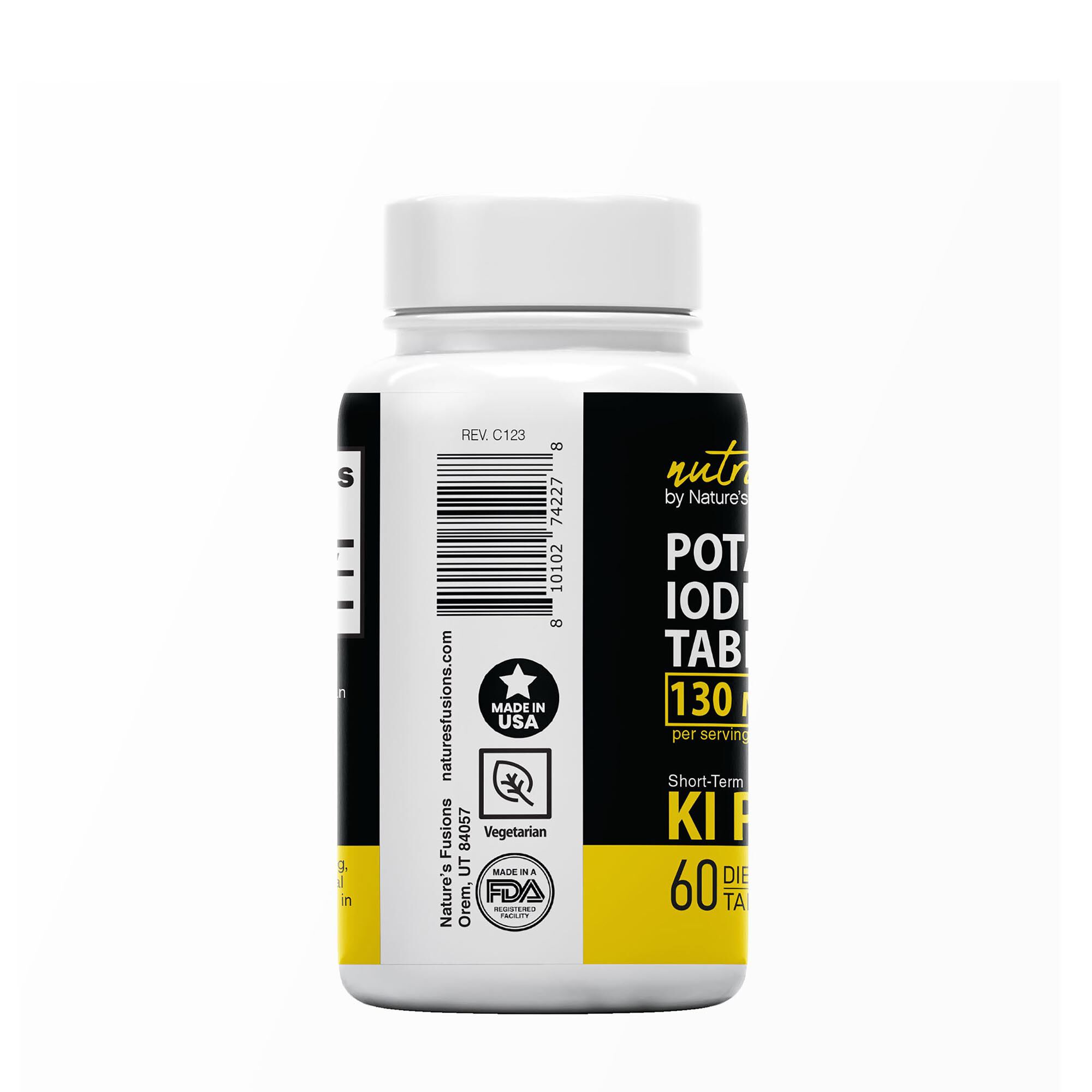 Potassium Iodide Tablets 130mg - 60 Tablets (30 Servings)  | GNC