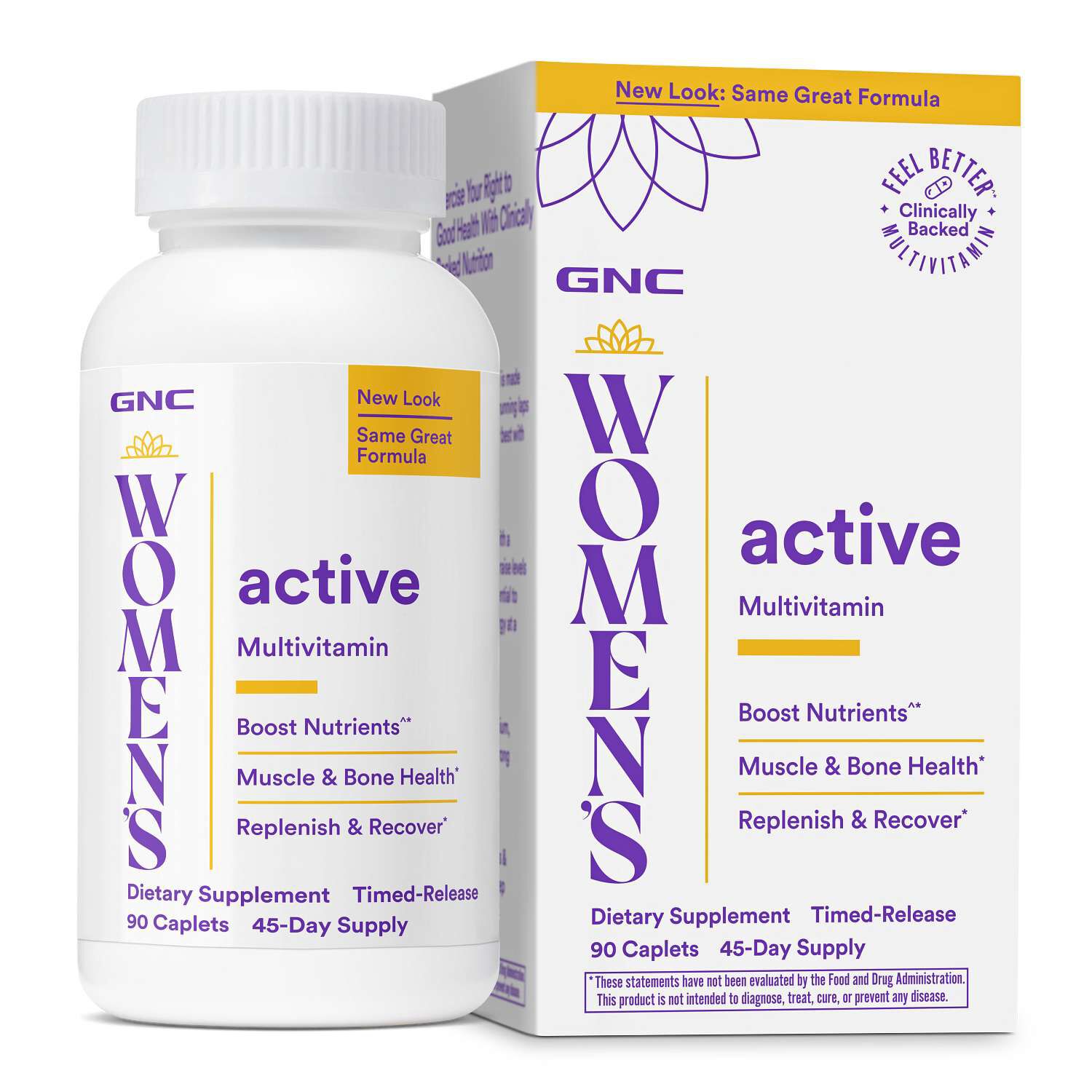Active Multivitamin - 90 Caplets (45 Servings)  | GNC