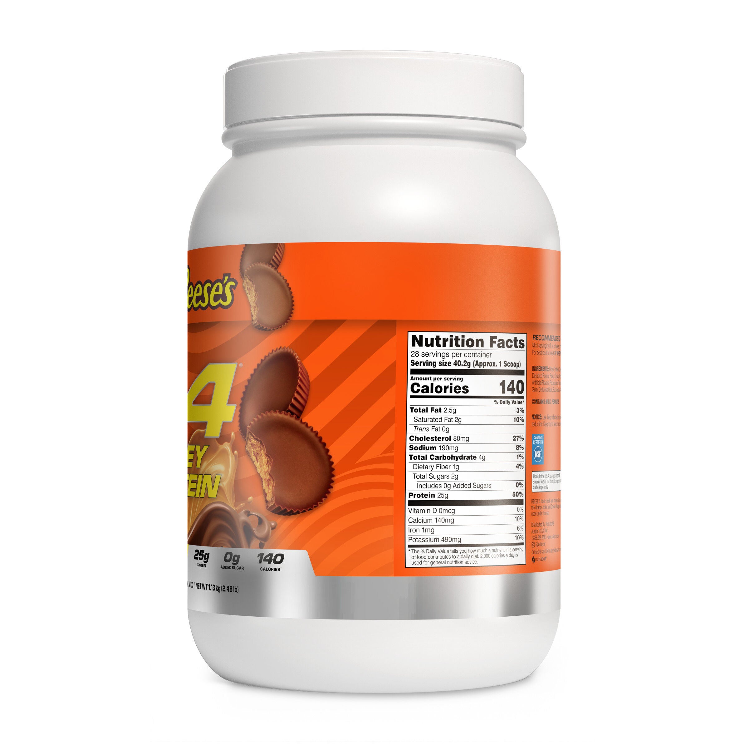 C4 Whey Protein - Reese&#39;s Peanut Butter &amp; Chocolate &#40;28 Servings&#41;  | GNC