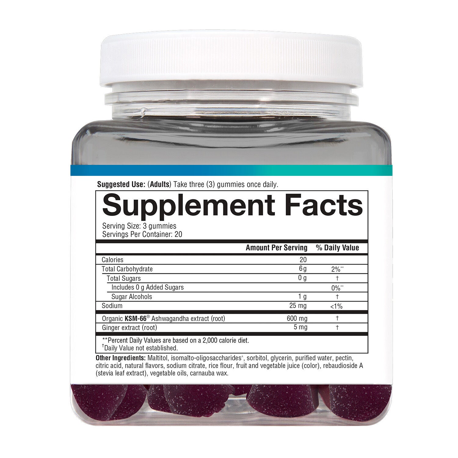 Ashwagandha Gummies - Blueberry (60 Gummies)  | GNC