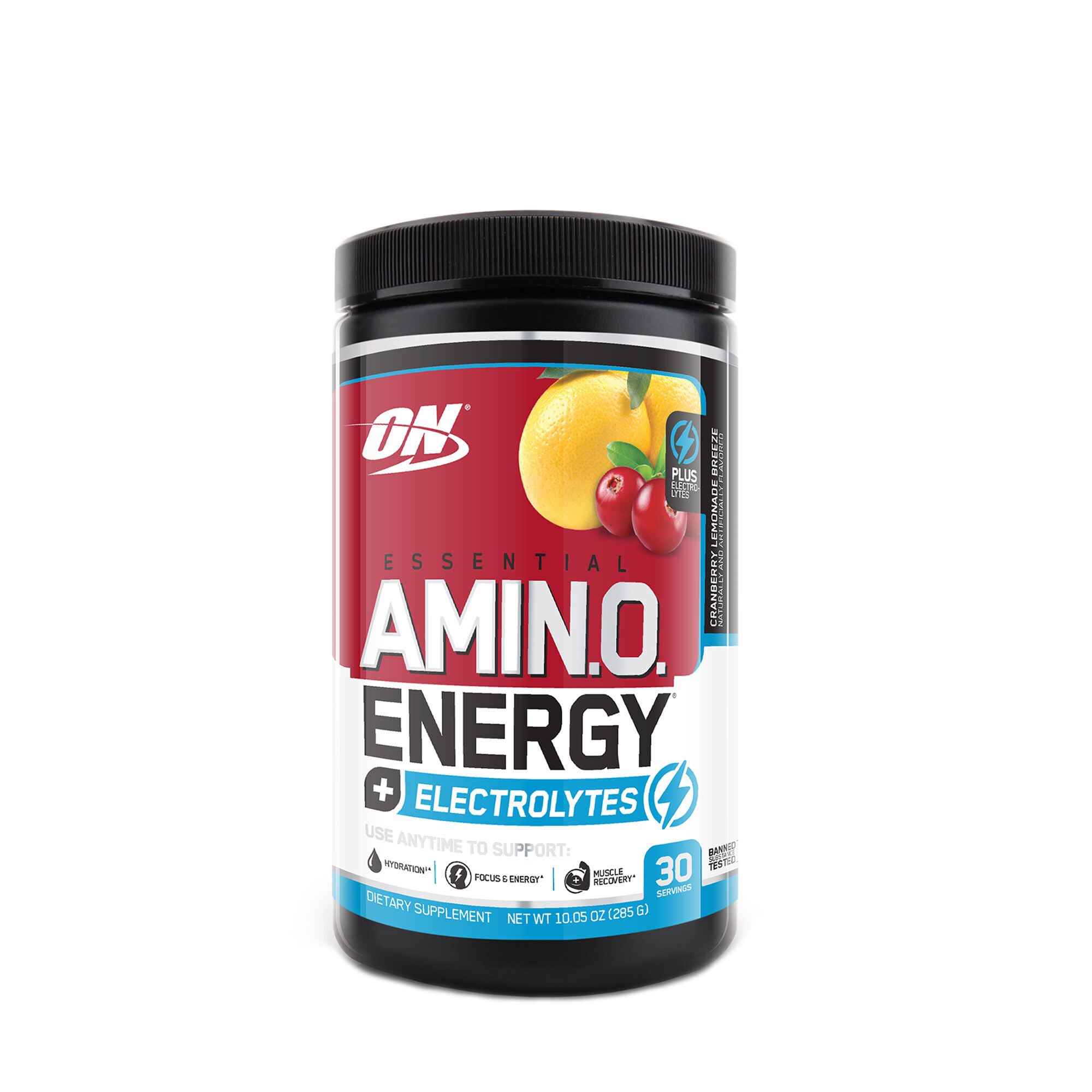 On Essential Amin O Energy Electrolytes Cranberry Lemonade Breeze Gnc