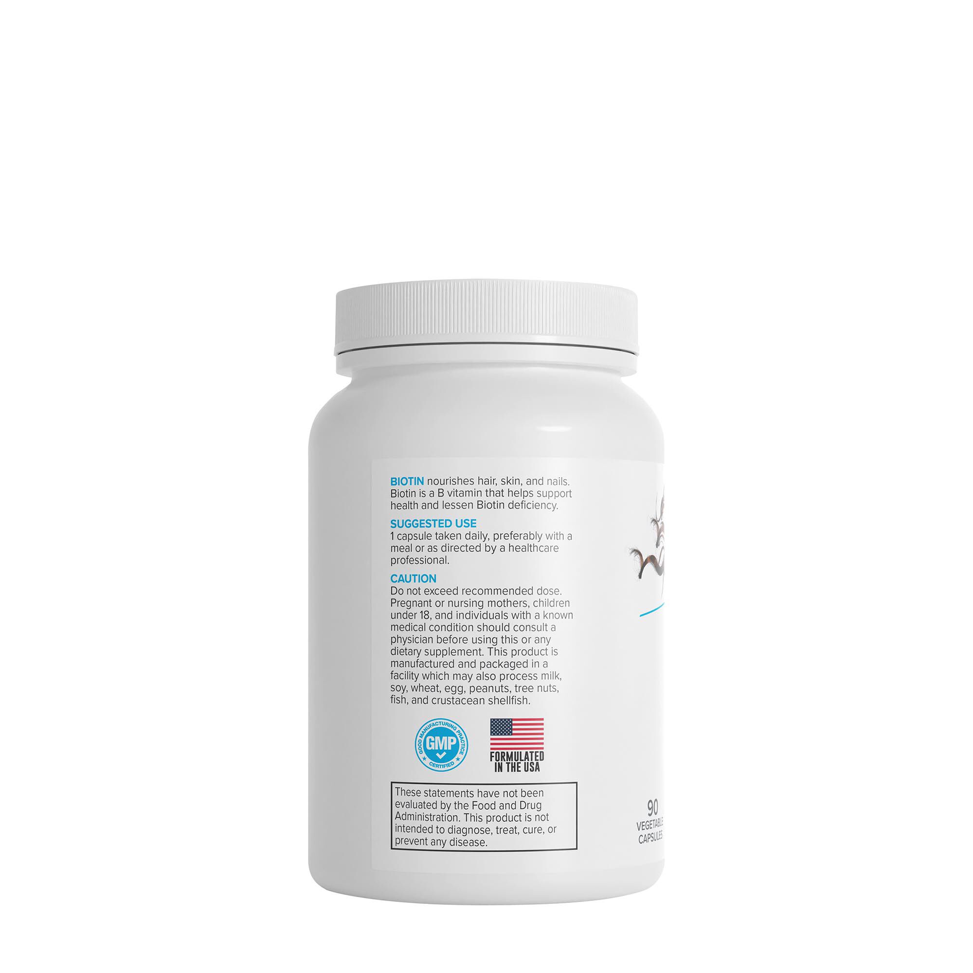Biotin Vitamin - 90 Capsules (90 Servings)  | GNC