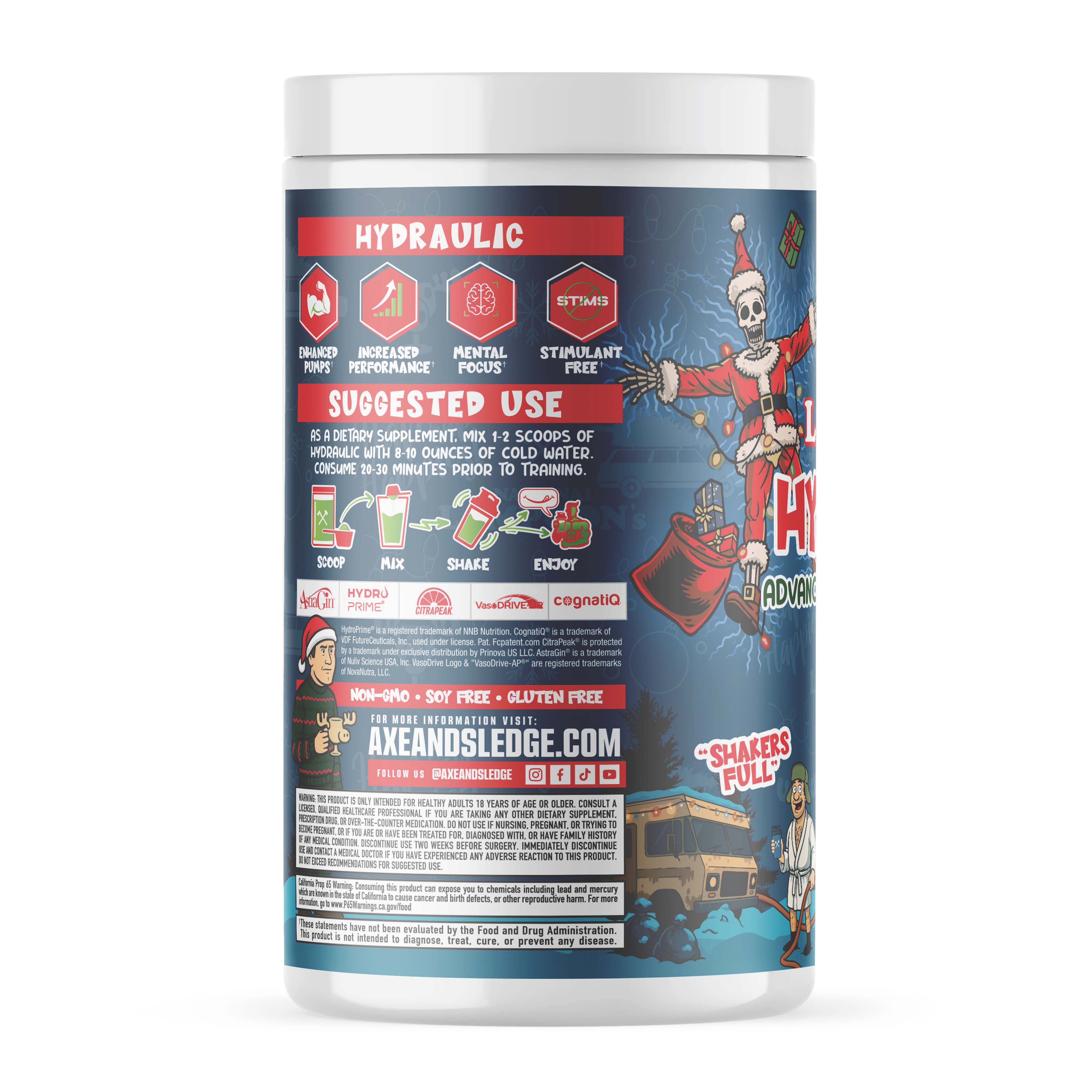 Hydraulic V2 Advanced Non-Stim Pre-Workout - Green Gelatin (40 Servings)
