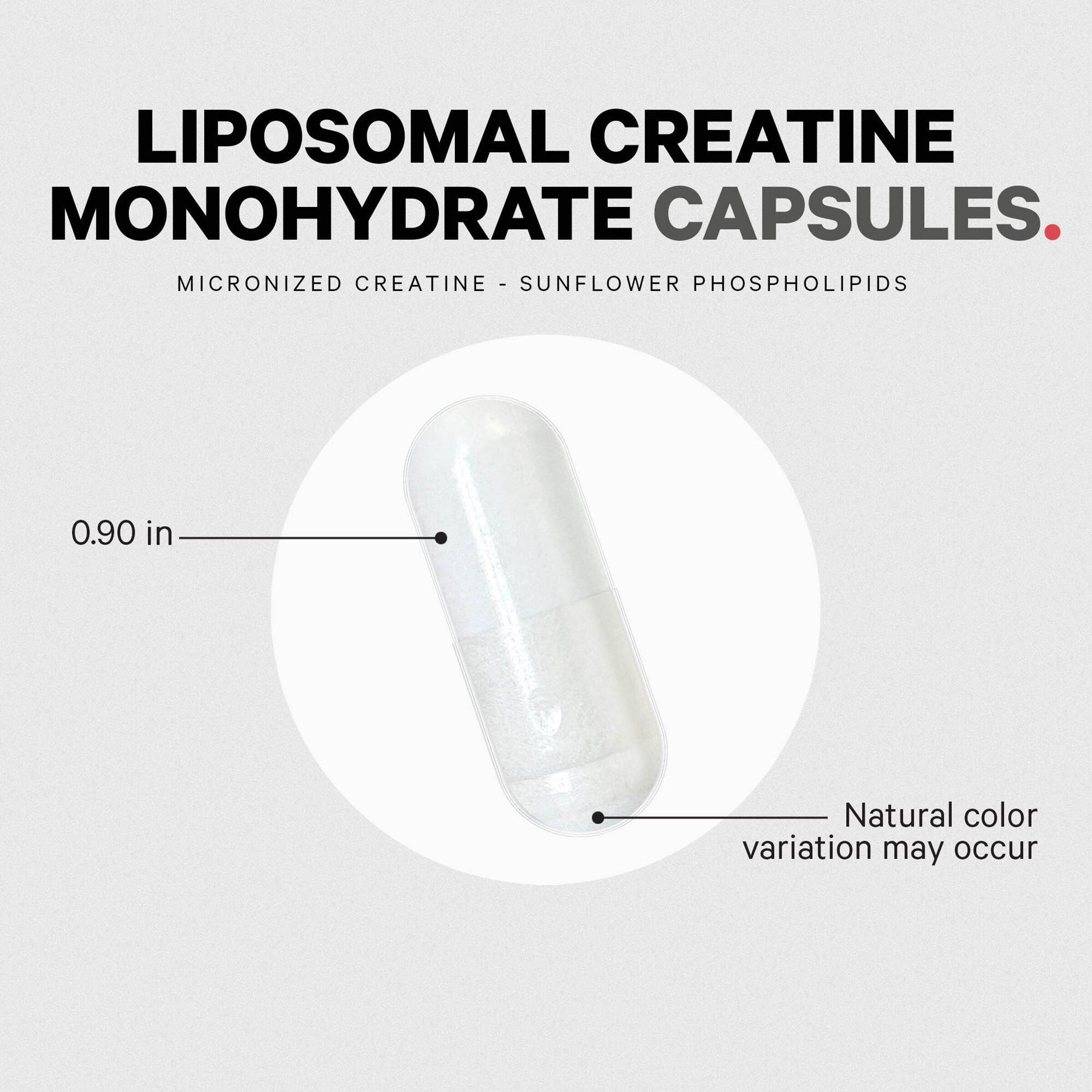 Liposomal Creatine - 360 Capsules (90 Servings)  | GNC