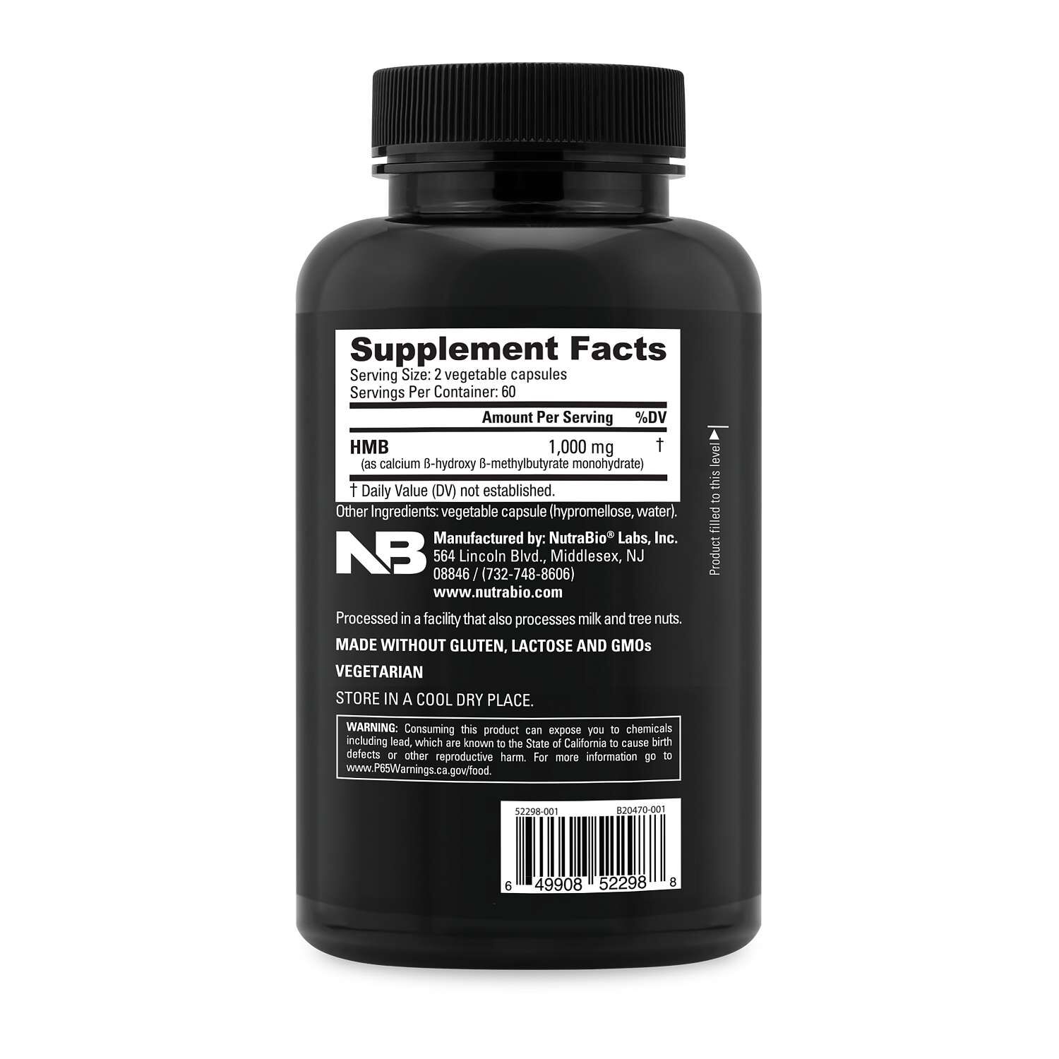 HMB Strength & Recovery Support - 120 Capsules (60 Servings)