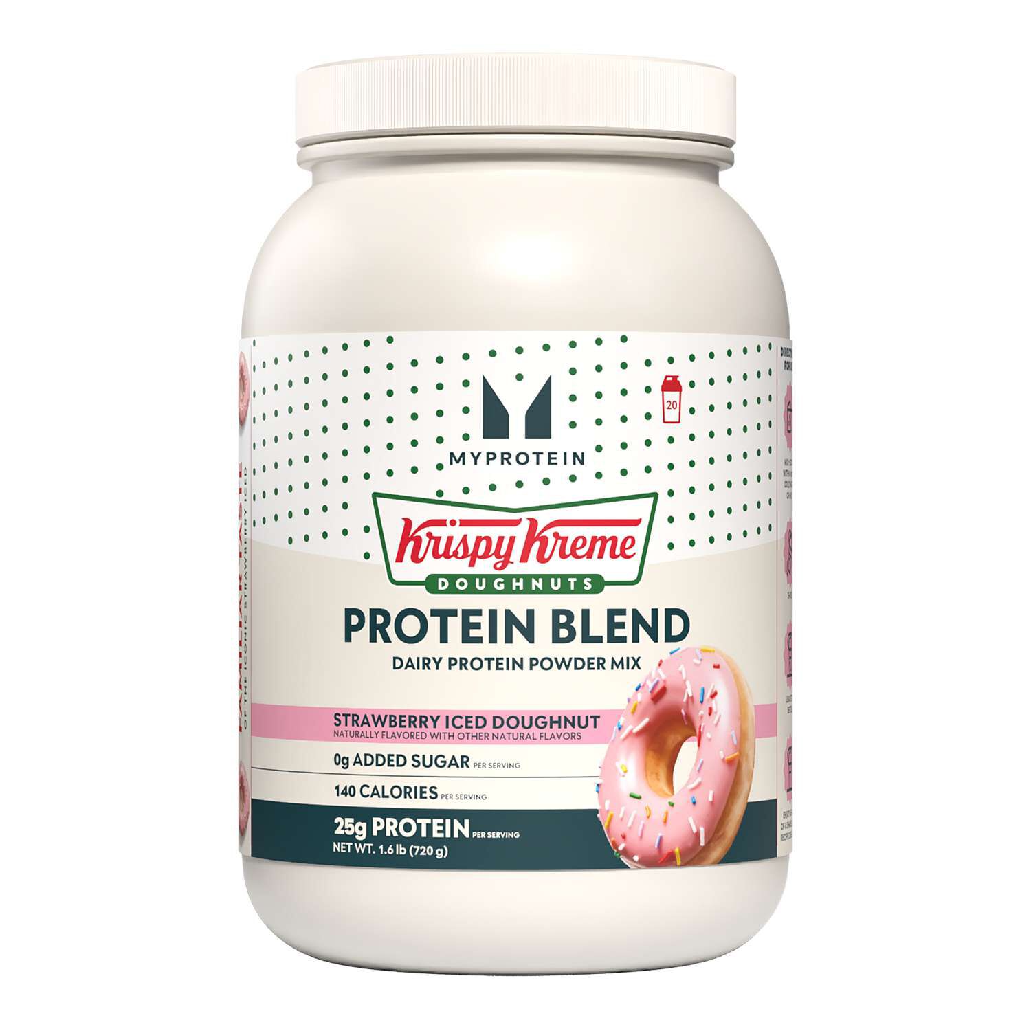 Protein Blend - Krispy Kreme&reg; Strawberry Iced Doughnut (20 Servings) Strawberry Iced Doughnut | GNC