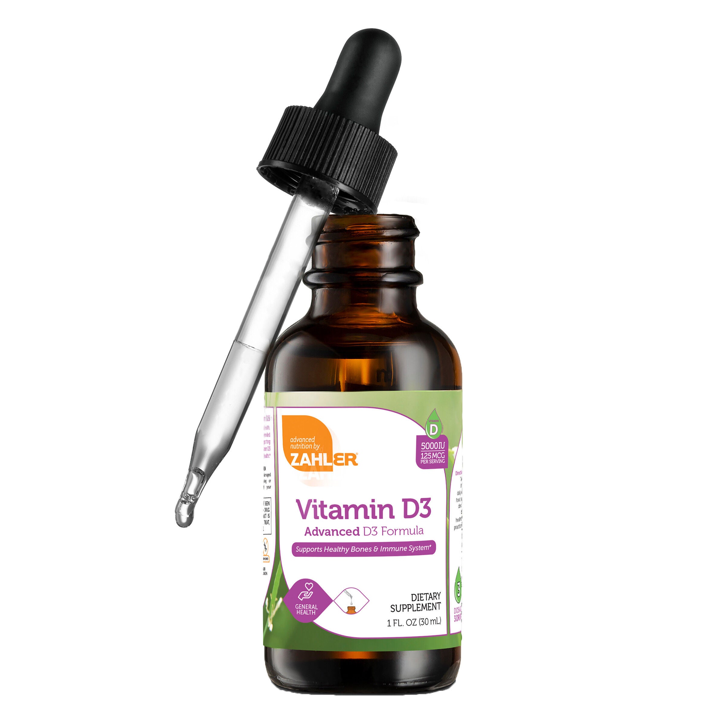 Vitamin D3 Liquid Supplement 5000 IU - 1 oz. (525 Servings)  | GNC
