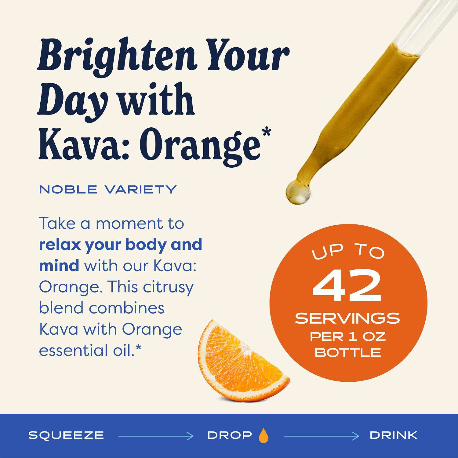 Kava Liquid Extract - Orange - 1 fl oz (42 Servings)