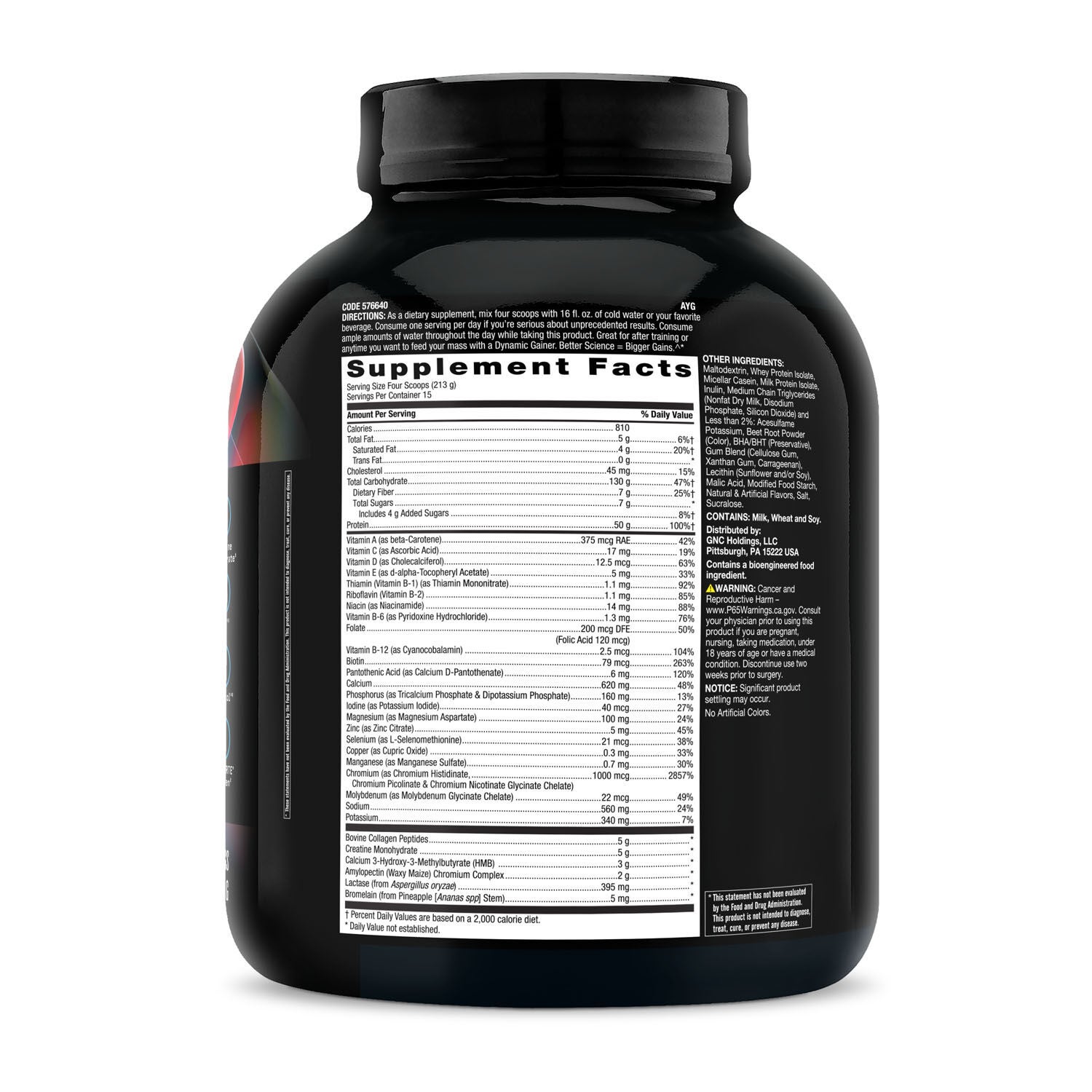 Dynamic Gainer High-Tech Mass Gainer: Strawberry Shortcake (15 Servings)