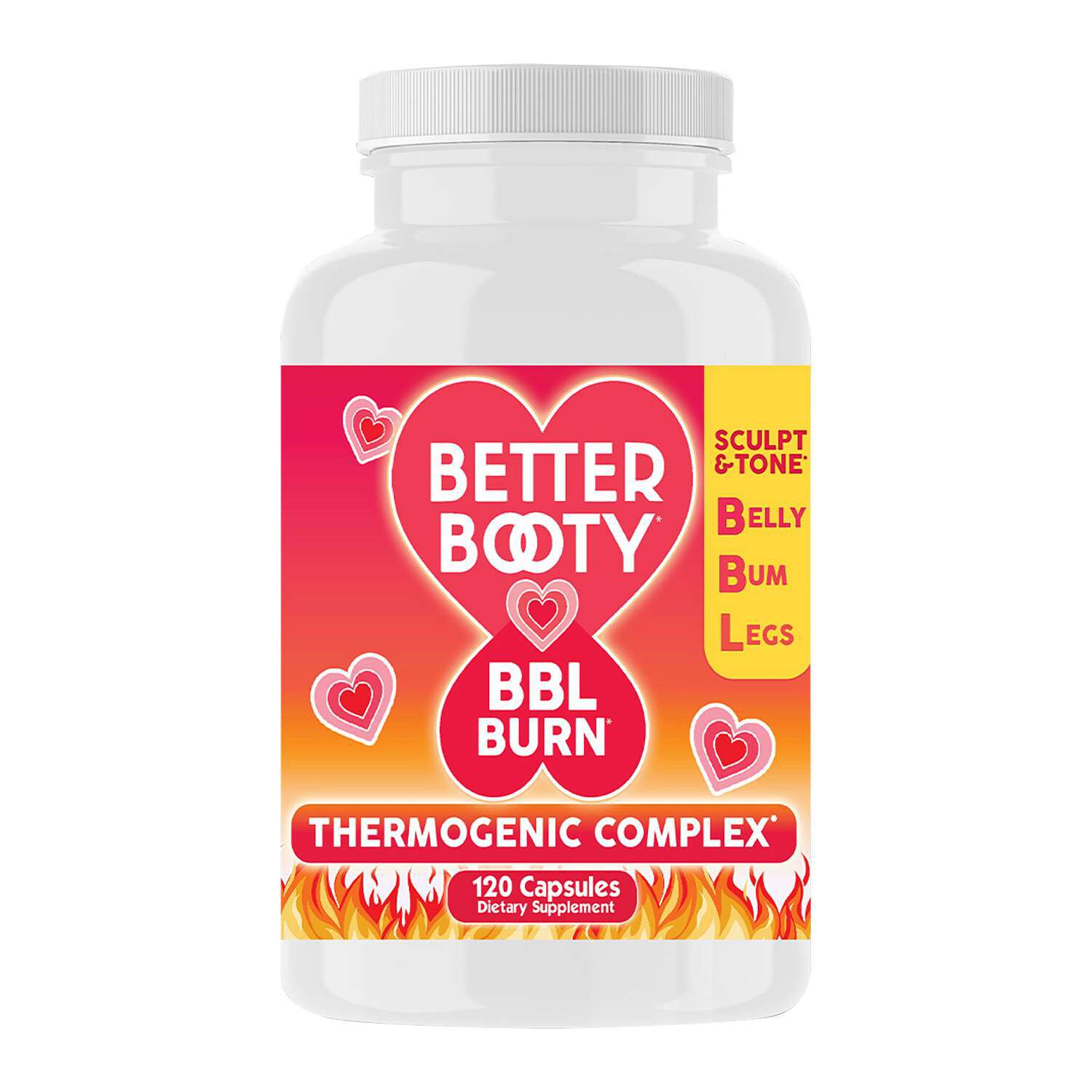 Better Booty BBL Burn Thermogenic Complex - 120 Capsules (60 Servings)  | GNC