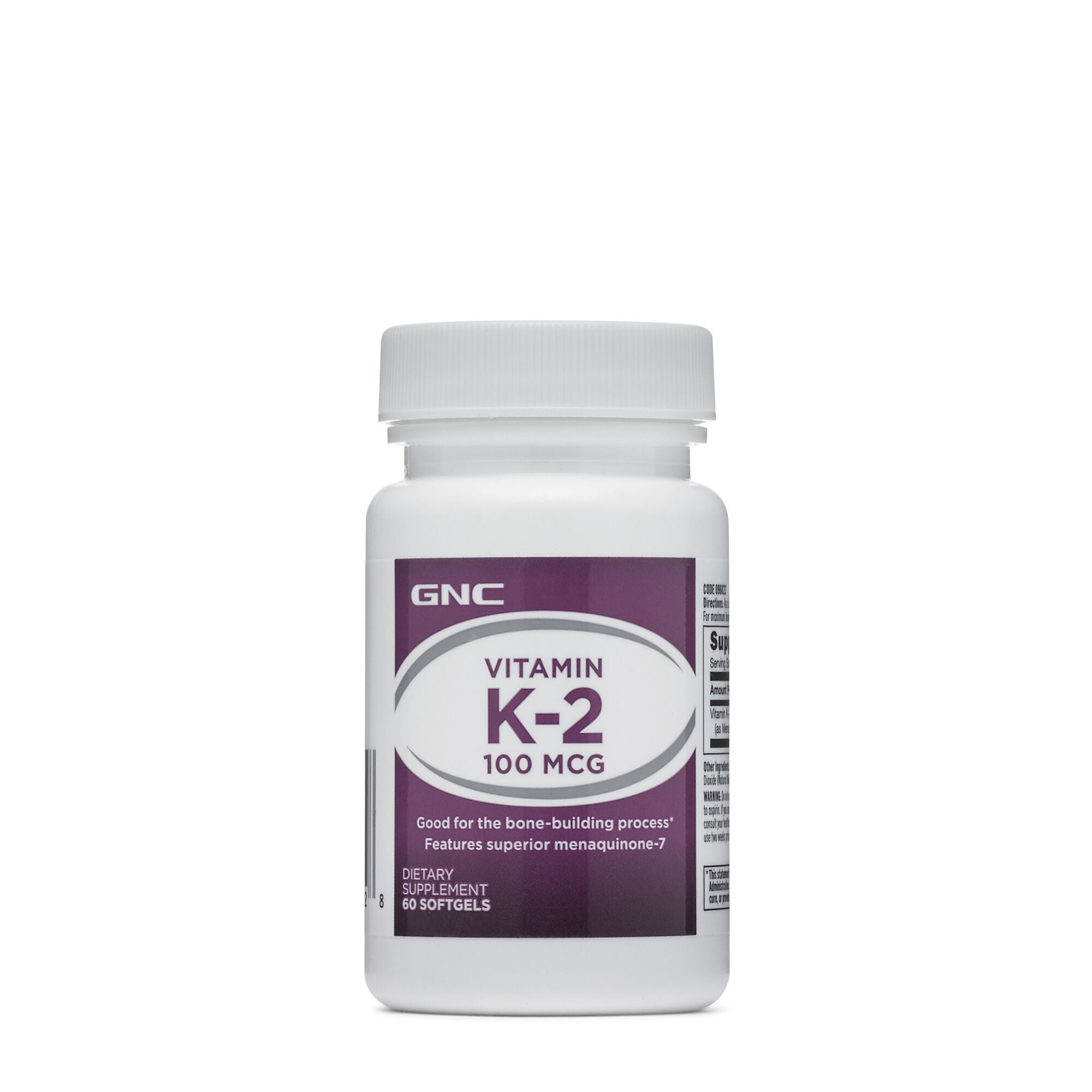 Gnc Vitamin Mk 7 K 2 100 Mcg Gnc