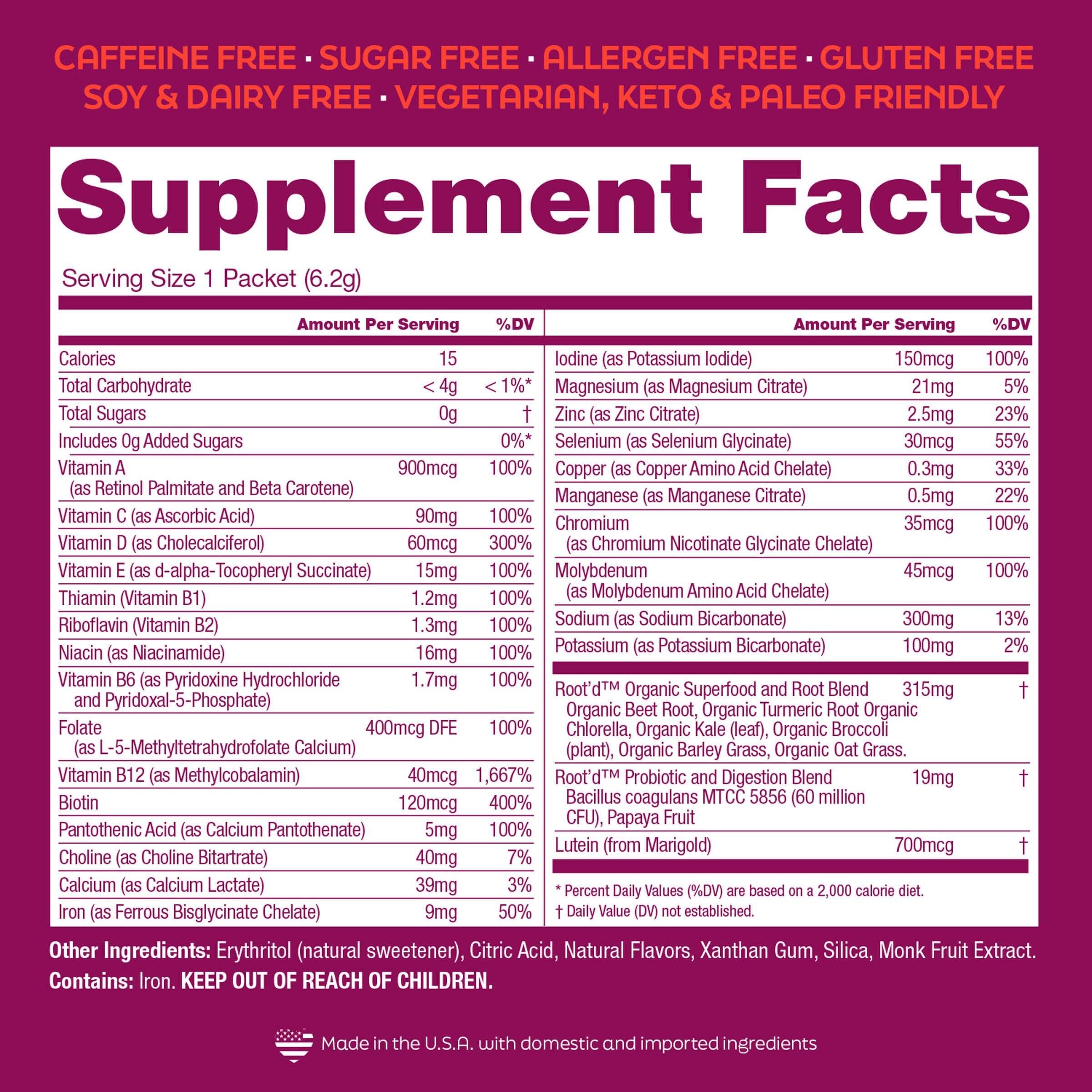 Her Multi - Raspberry Acai (15 Packets)  | GNC