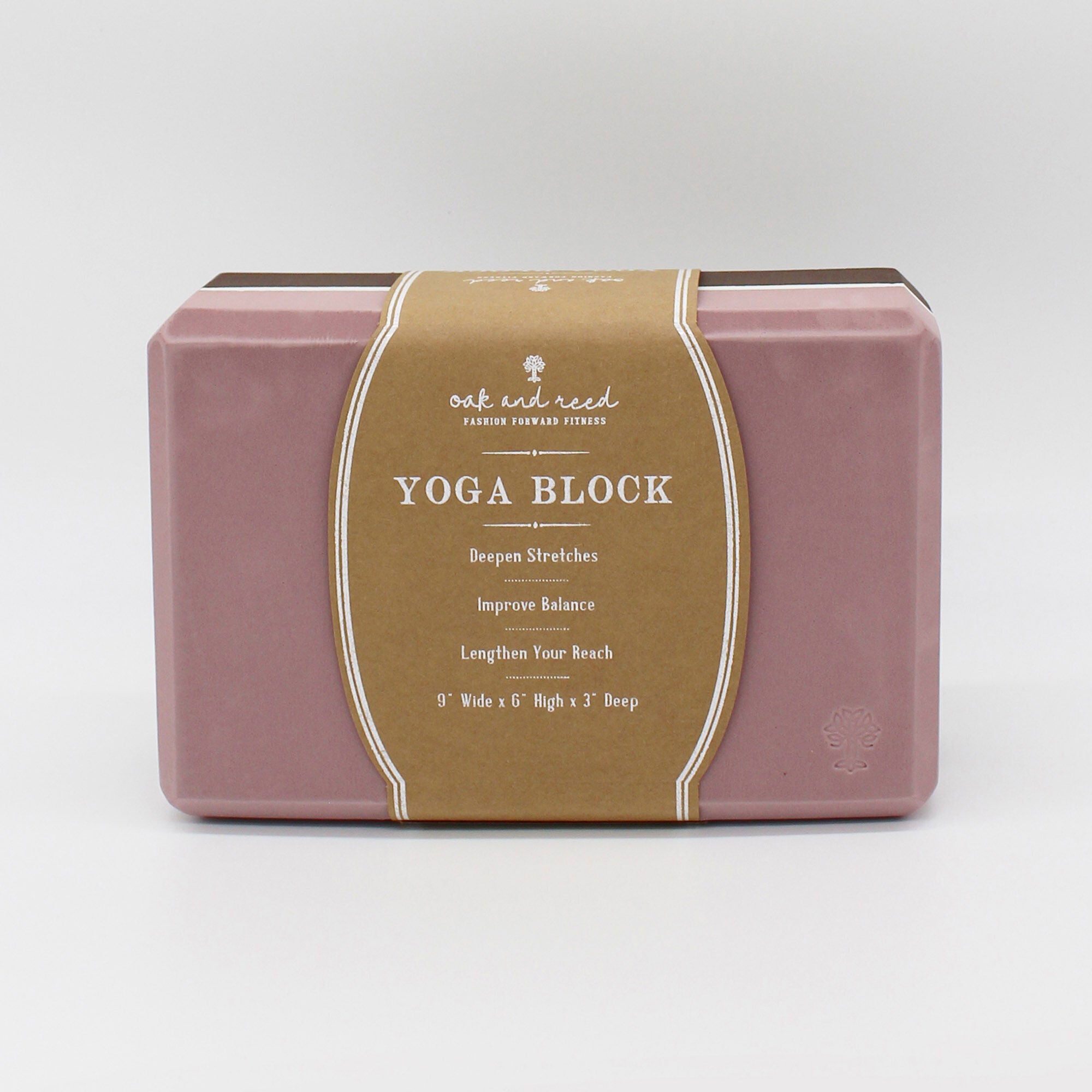 Colorblock Yoga Block - Iron/Woodrose  | GNC