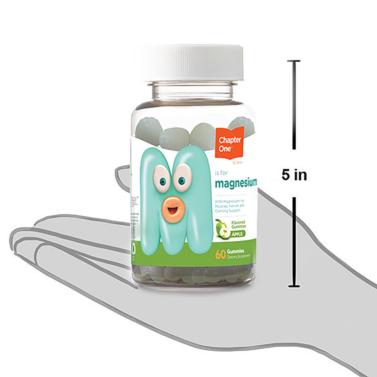 Chapter One&trade; M Is For Magnesium - Apple - 60 Gummies (30 Servings)