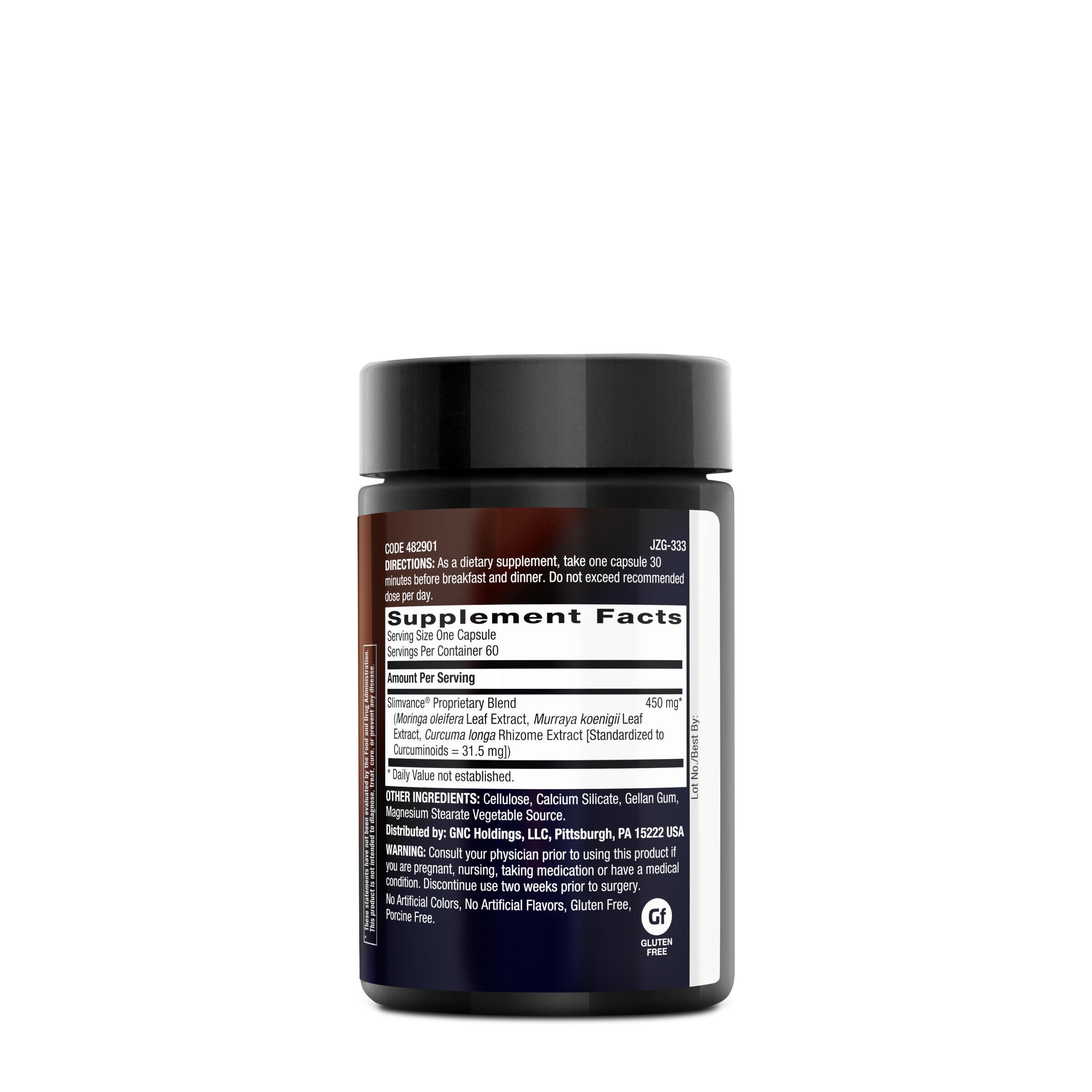 Slimvance&reg; Core Slimming Complex Stimulant Free - 60 Capsules (30 Servings)  | GNC