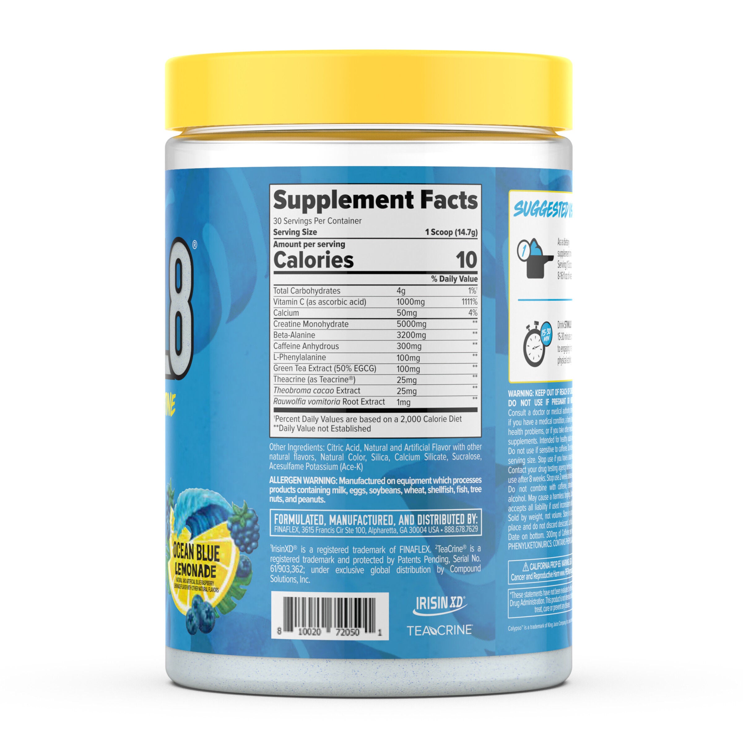 STIMUL8&reg; Pre-Workout + Creatine - Calypso Ocean Blue Lemonade (30 Servings) Ocean Blue Lemonade | GNC