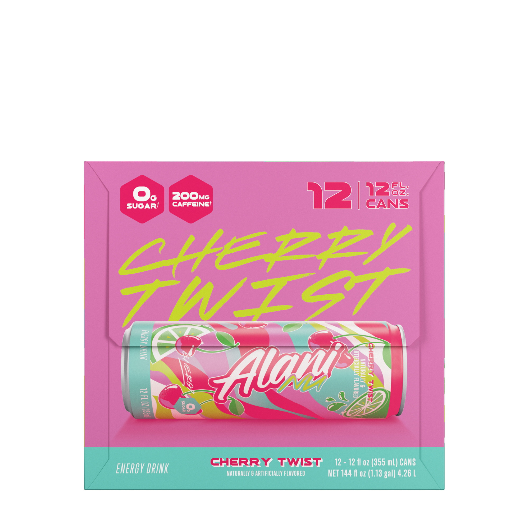 Energy Drink - Cherry Twist - 12oz. (12 Cans)