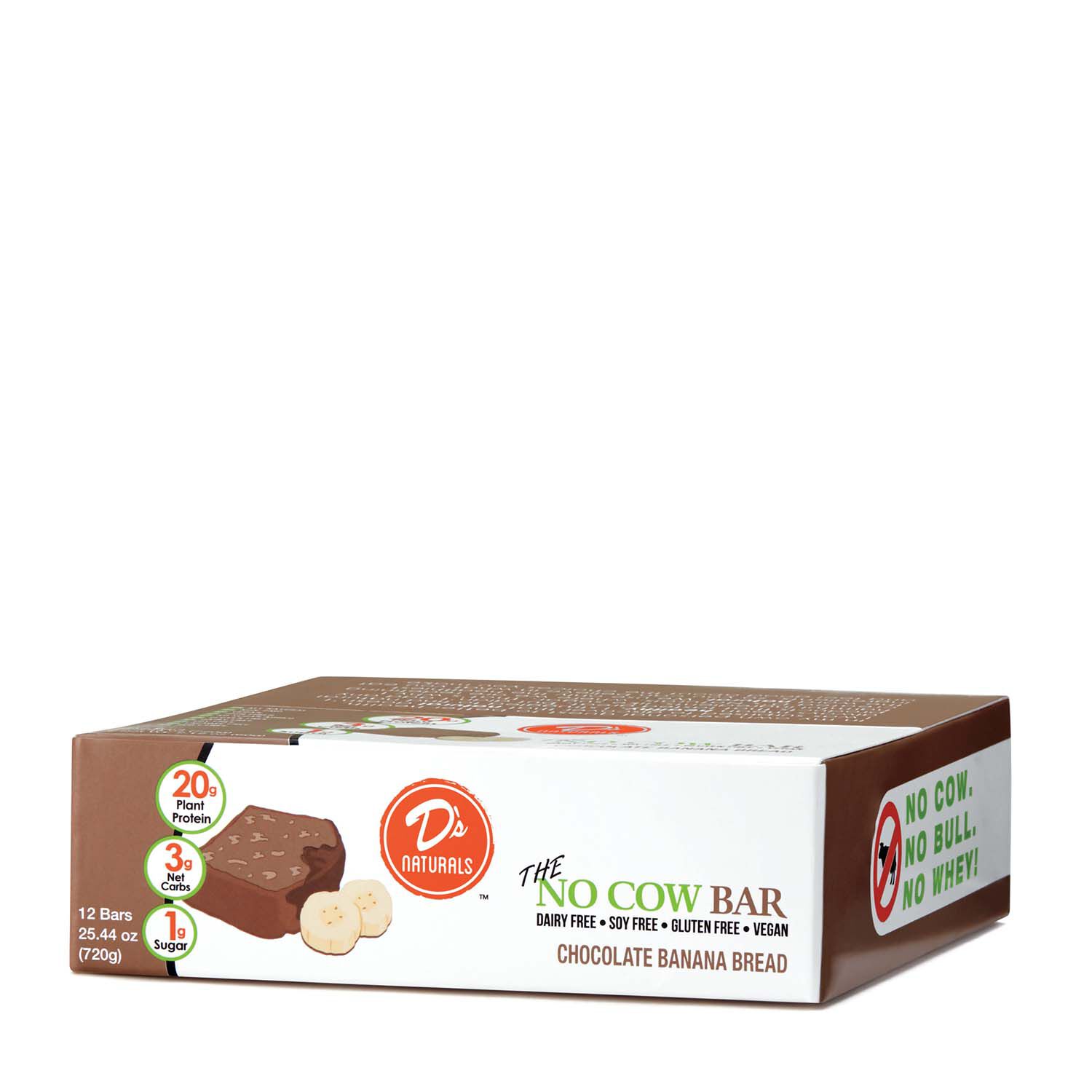 No Cow Protein Bar Chocolate Banana Bread Gnc