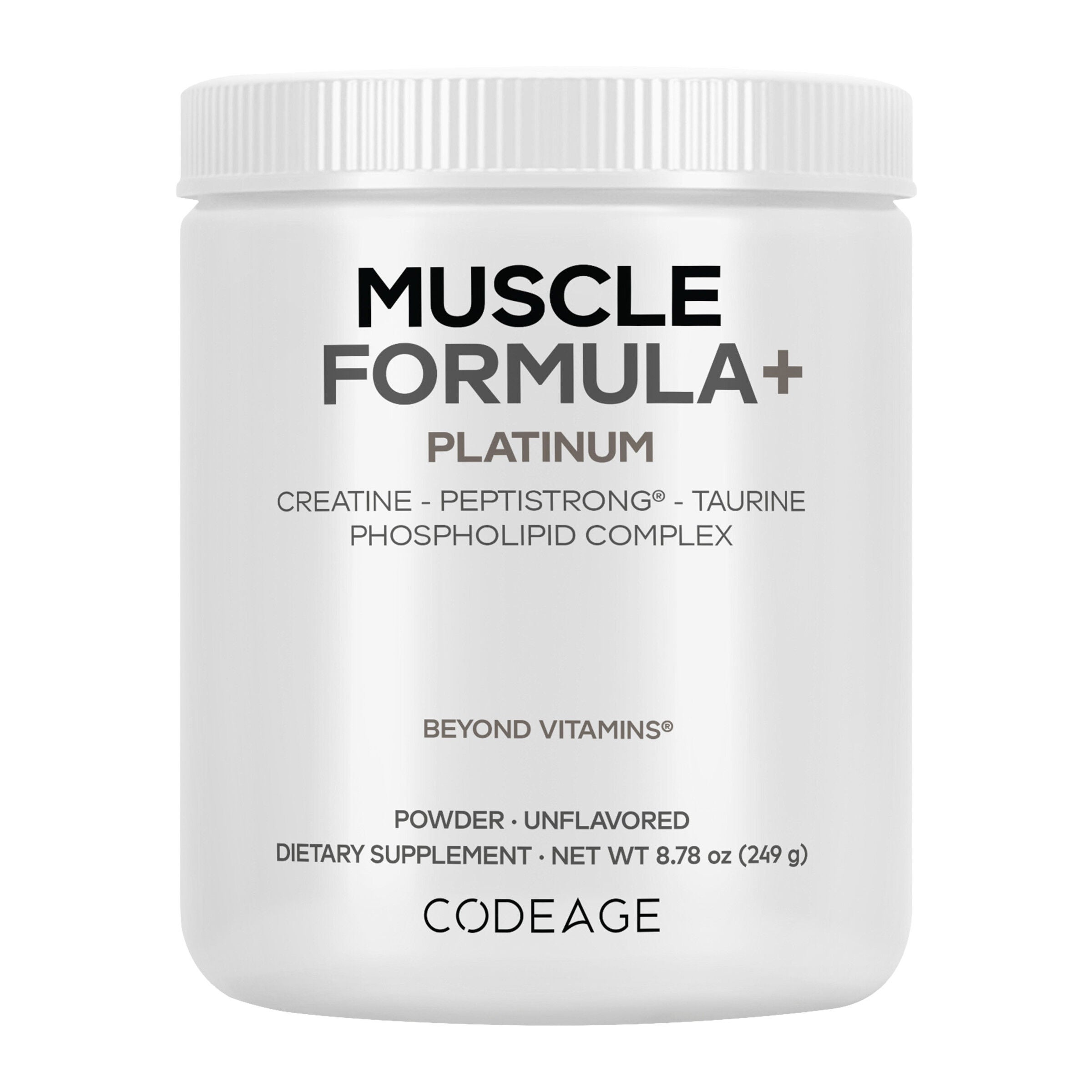 Codeage Muscle Formula+ Platinum Vegan - Unflavored 8.78 (30 Servings)