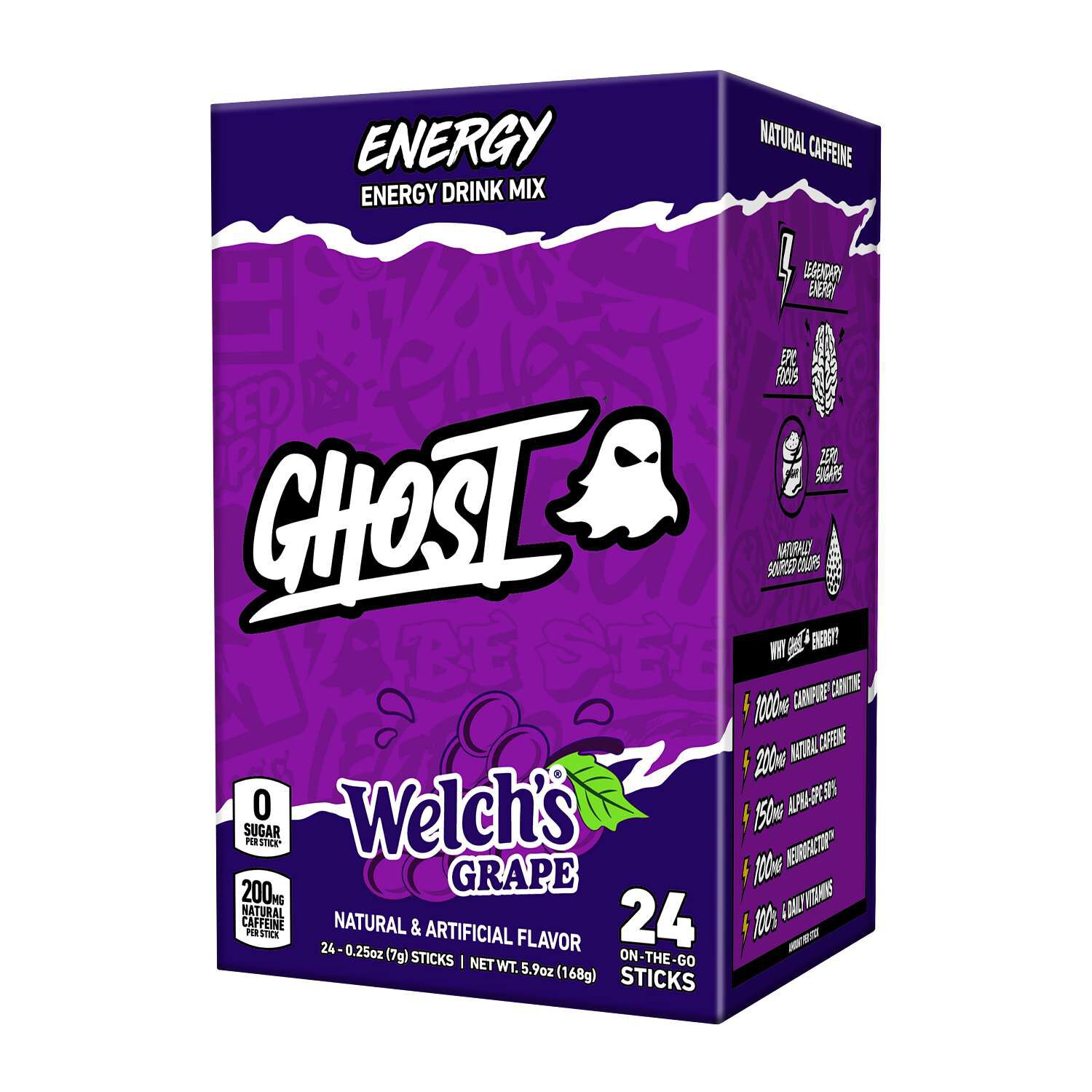 Energy Sticks - Welch's&reg; Grape (24 Stick Packs) Welch's&reg; Grape | GNC