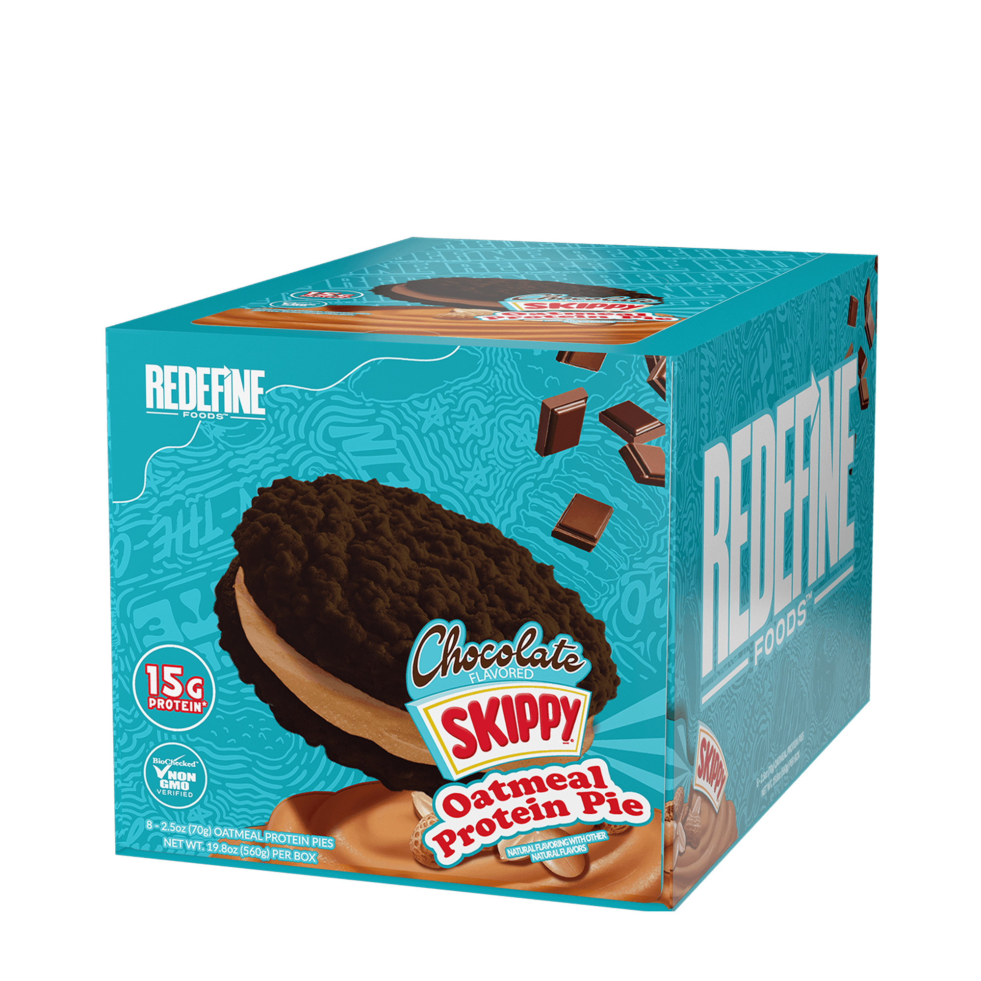 Skippy Oatmeal Protein Pie - Chocolate (8 Pies)  | GNC