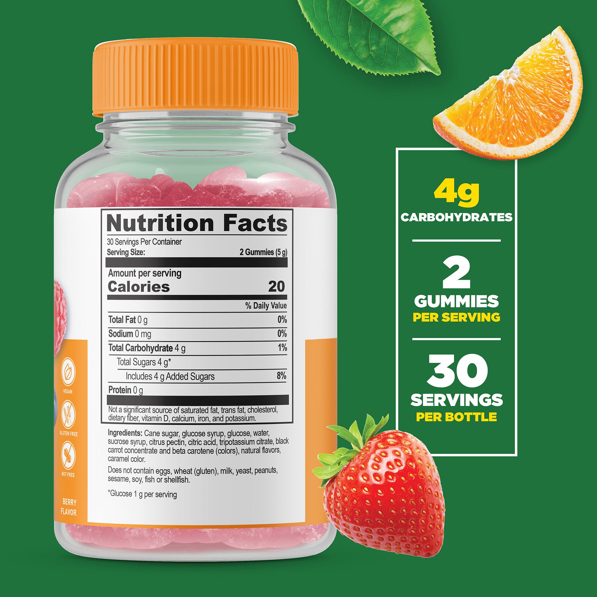 Glucose - 60 Gummies (30 Servings)  | GNC