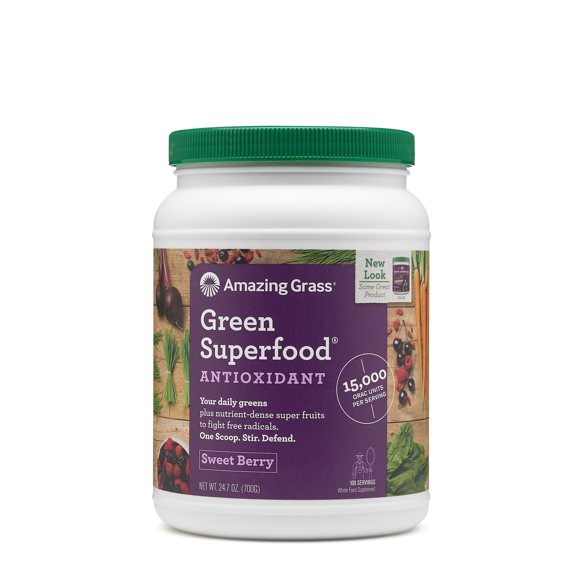 Amazing Grass Green Superfood Antioxidant Sweet Berry Gnc