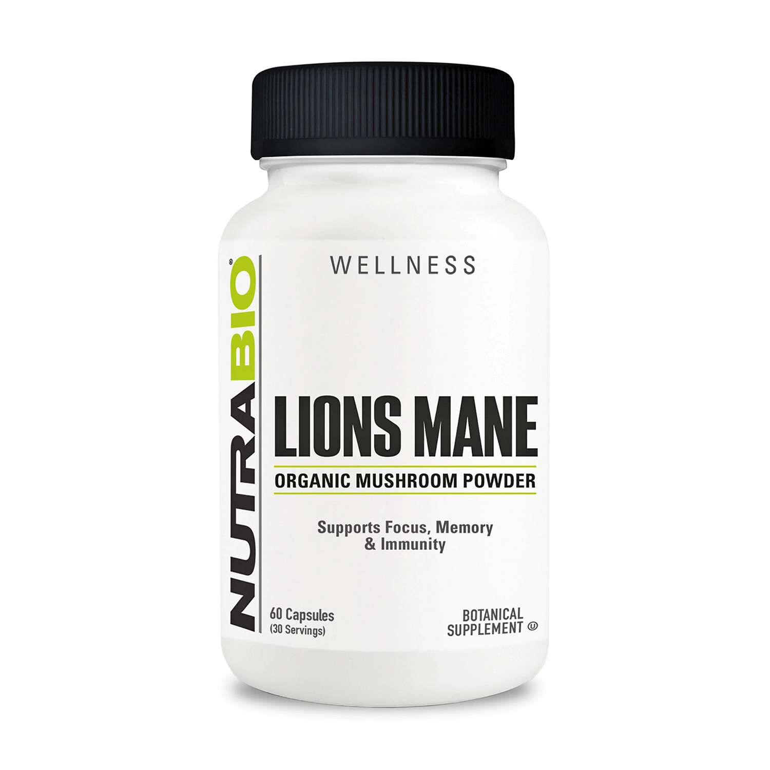 Lions Mane - 60 Capsules (30 Servings)  | GNC