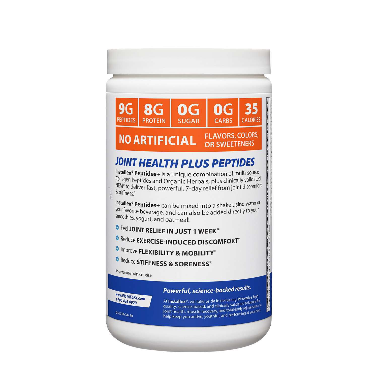 Peptides+ Joint Relief - Vanilla (20 Servings)
