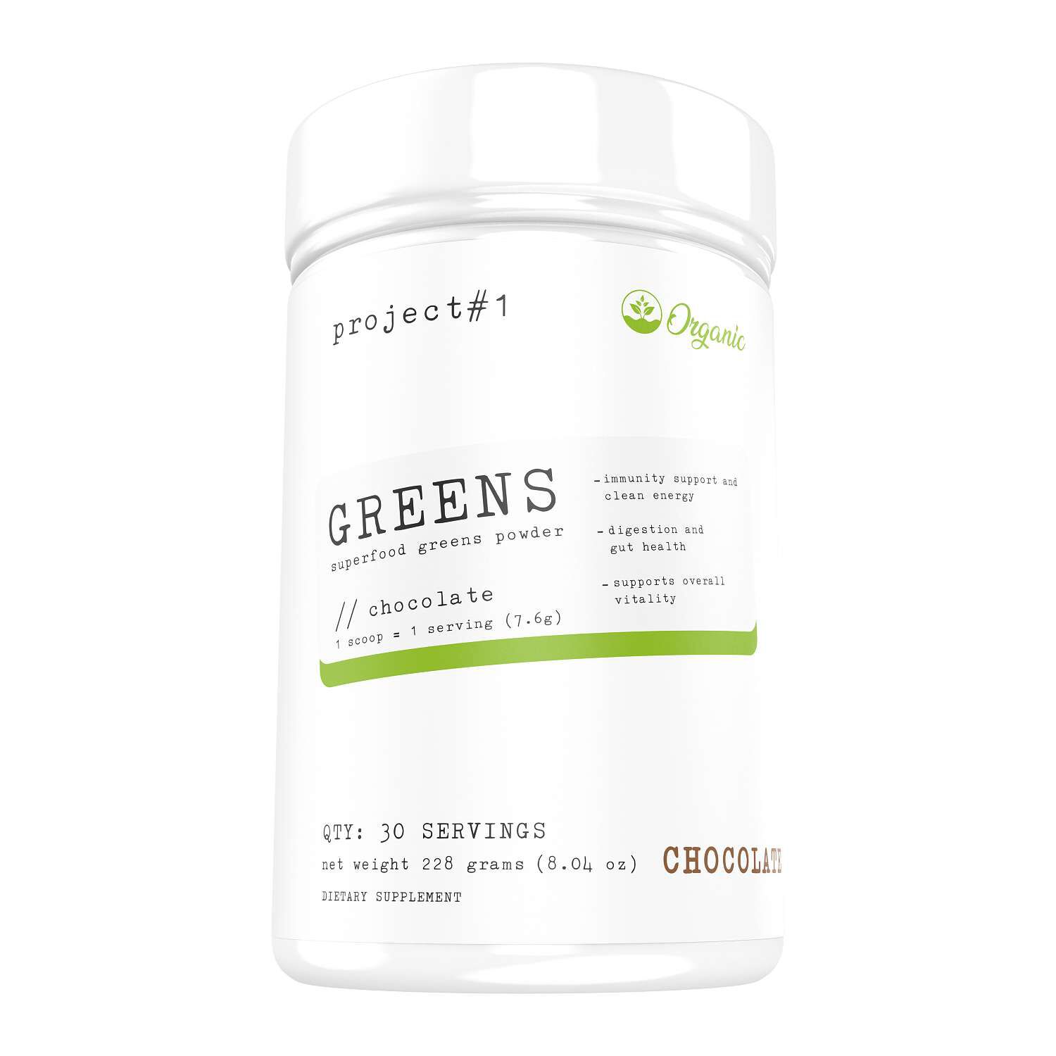 Greens Superfood - Chocolate - 8.04 oz. (30 Servings)